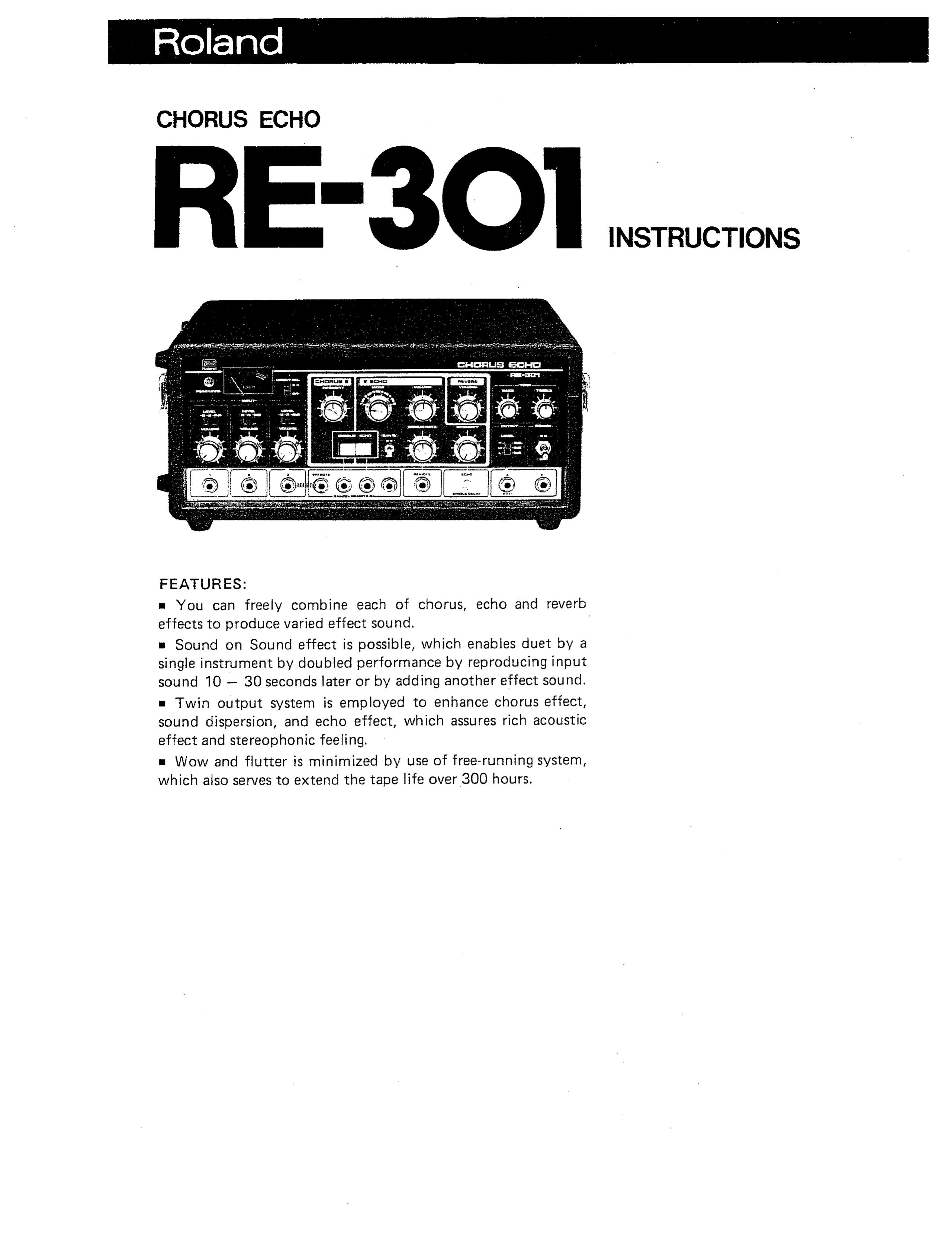 Roland RE-301 SONAR User Manual