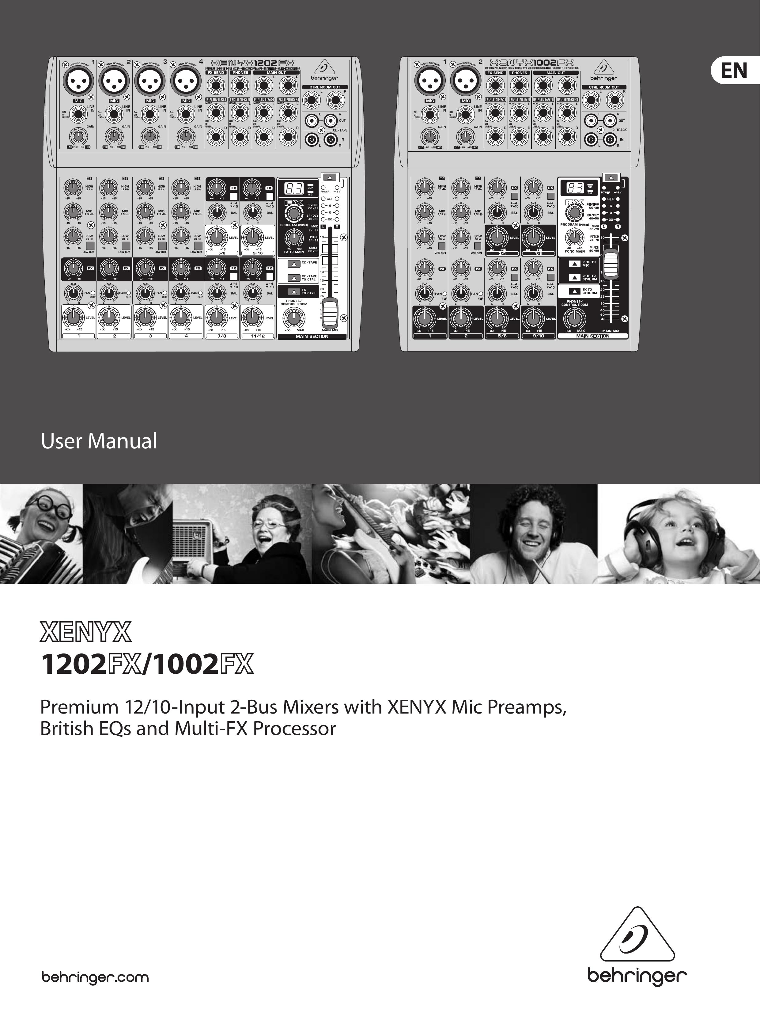 Behringer 1202FX/1002FX DJ Equipment User Manual