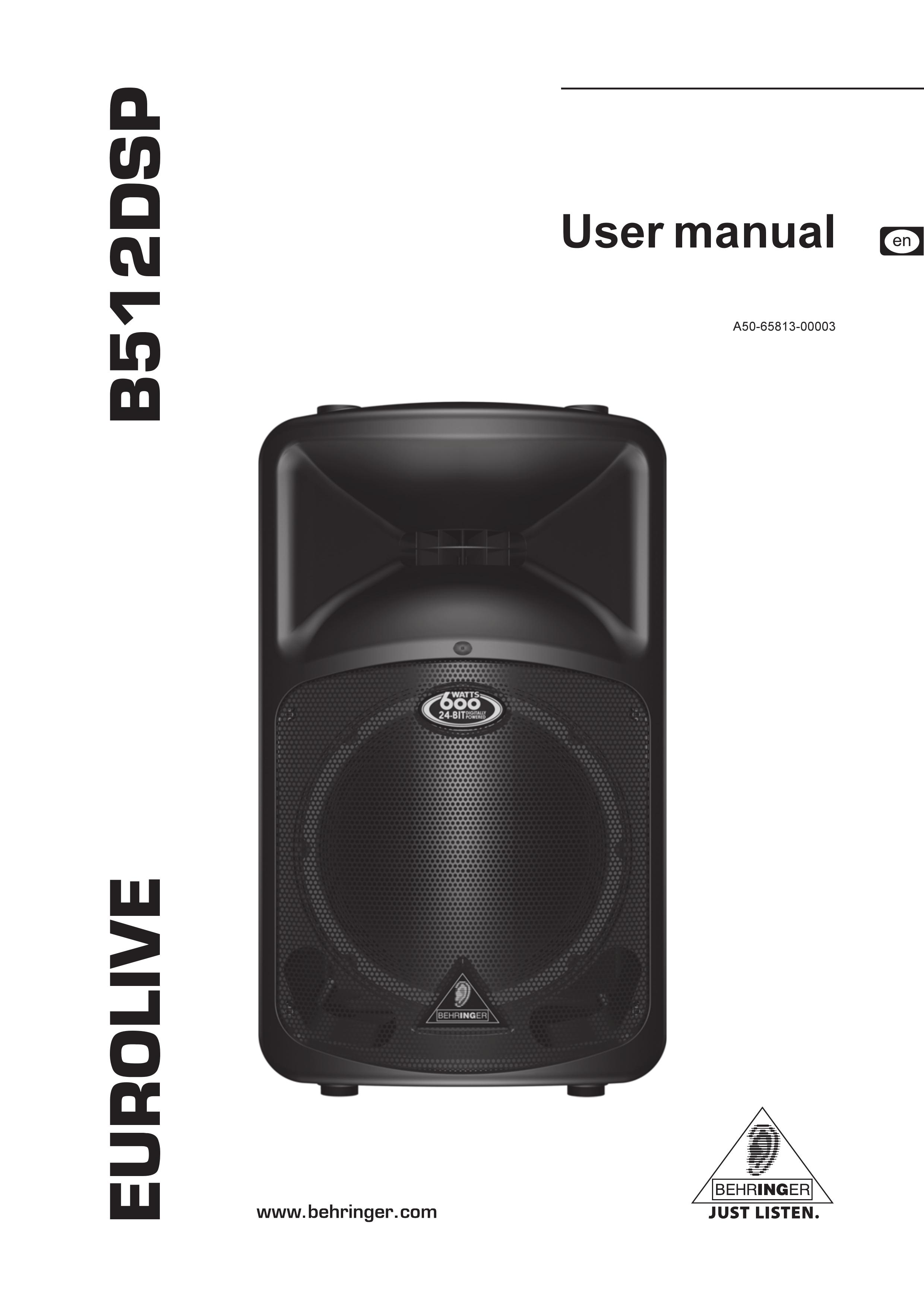 Behringer B512DSP DJ Equipment User Manual