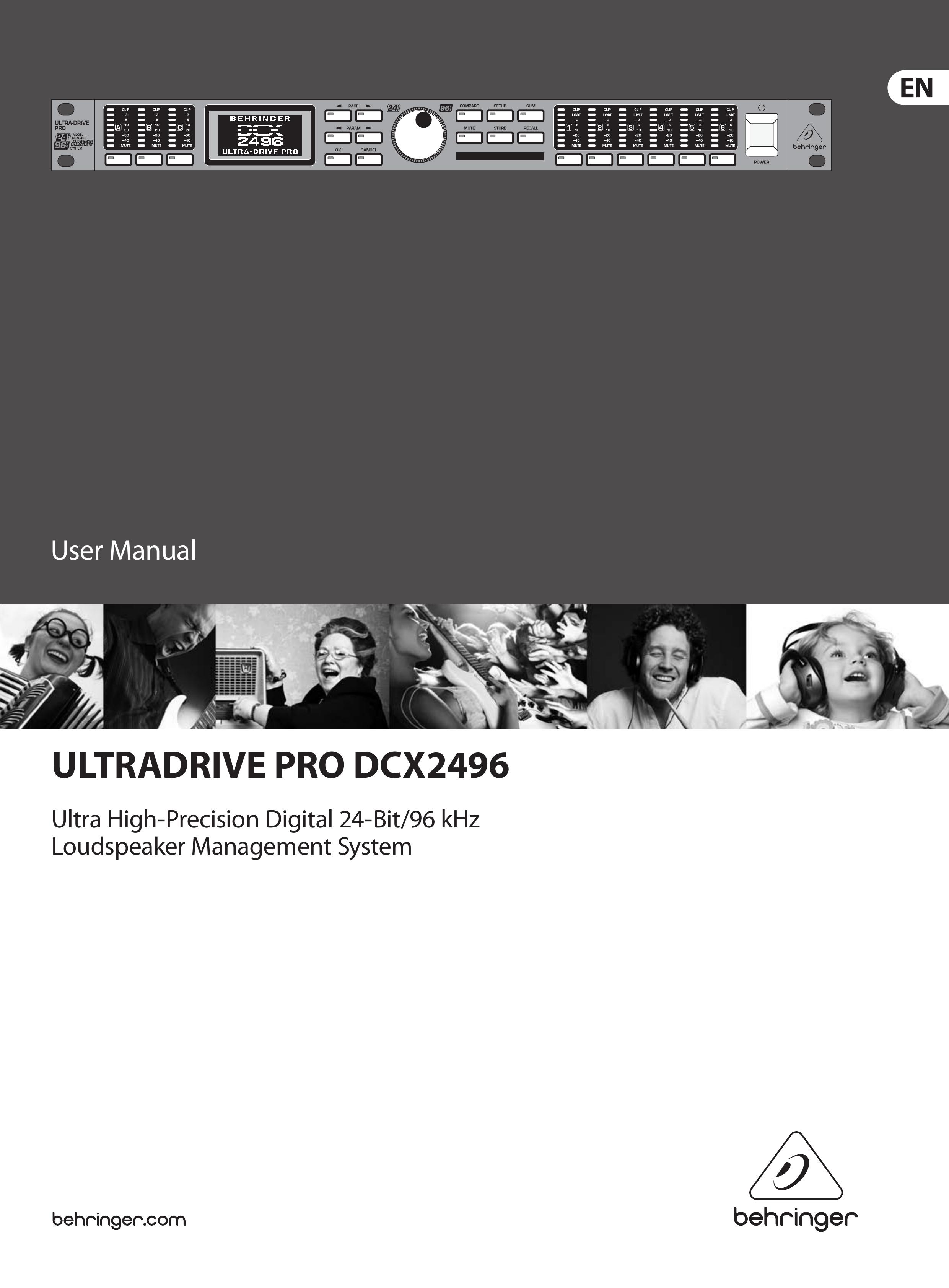 Behringer DCX2496 DJ Equipment User Manual