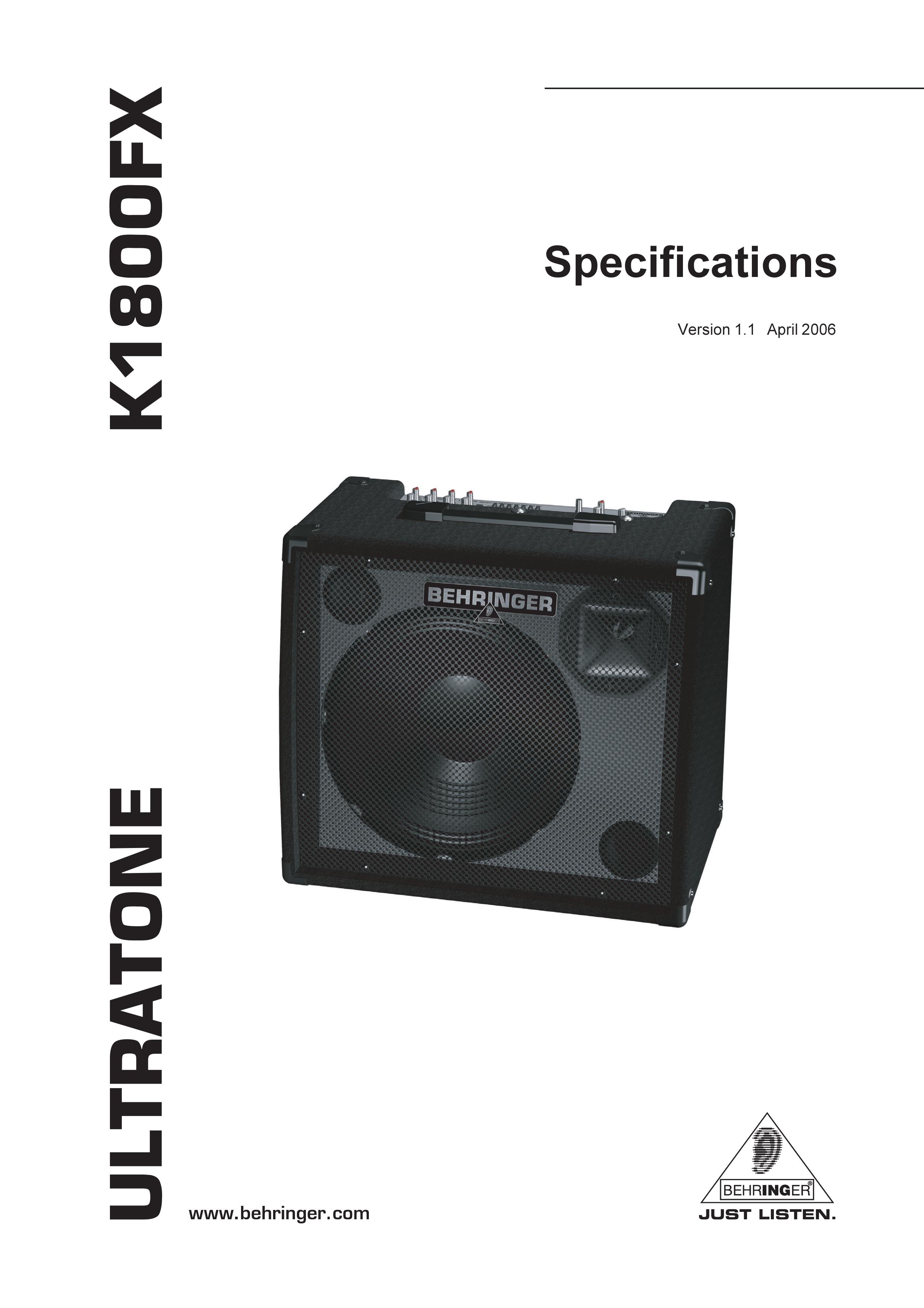 Behringer K1800FX DJ Equipment User Manual