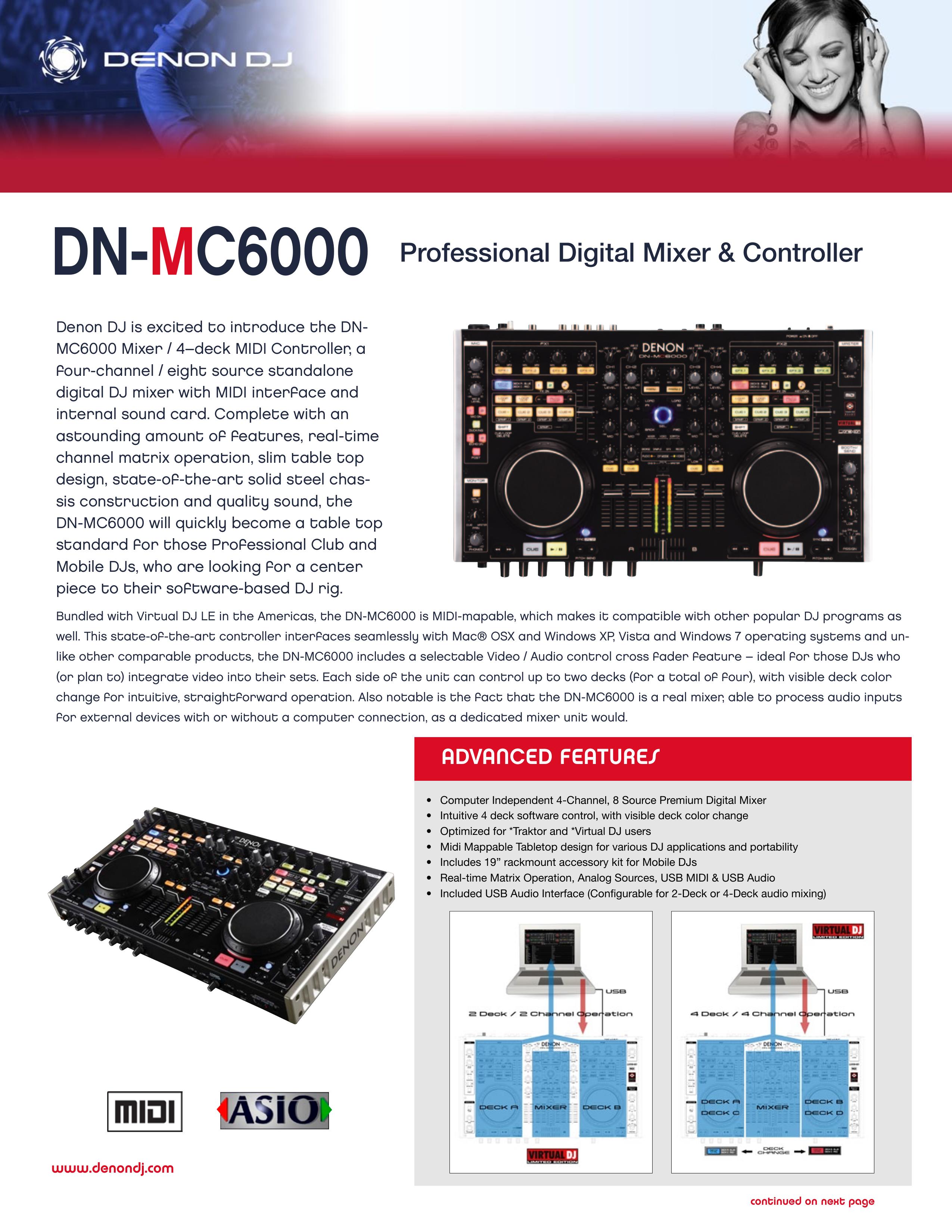 Denon DJ DN-MC6000 DJ Equipment User Manual