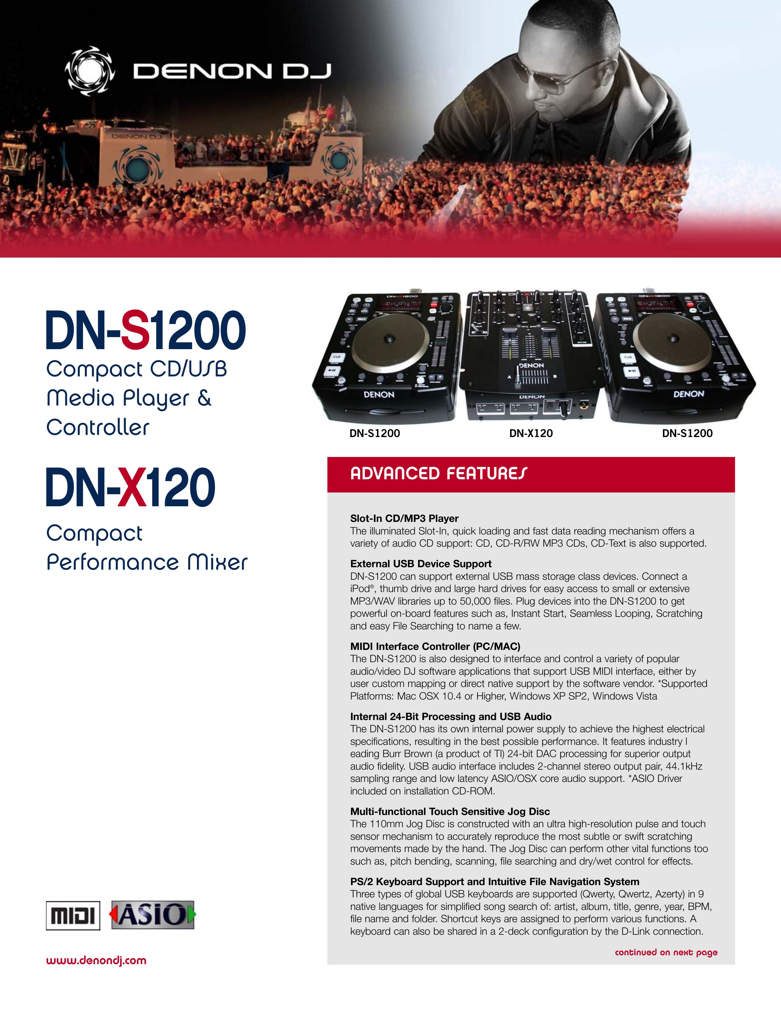 Denon DJ DN-S1200 DJ Equipment User Manual