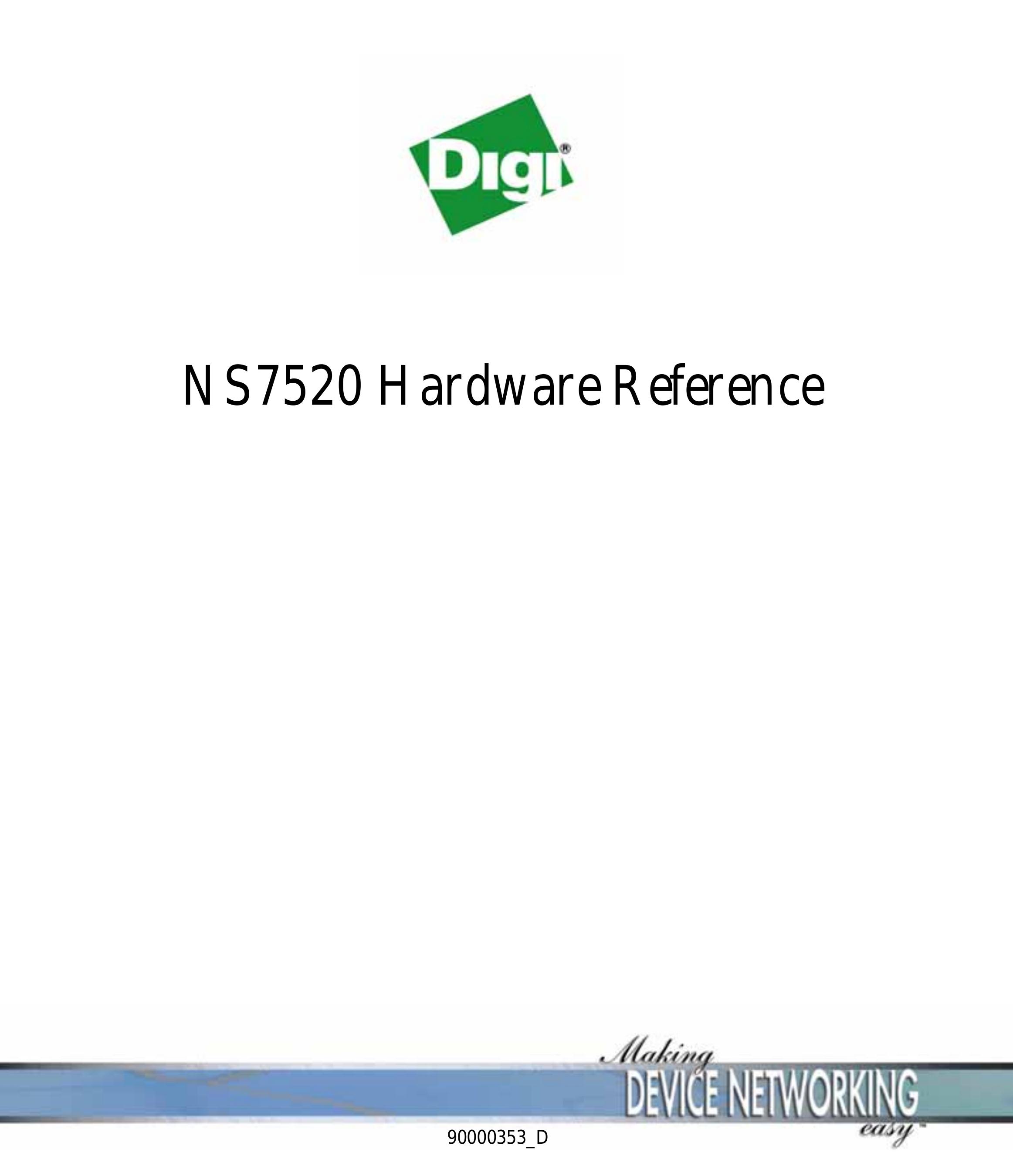 Digi NS7520 DJ Equipment User Manual