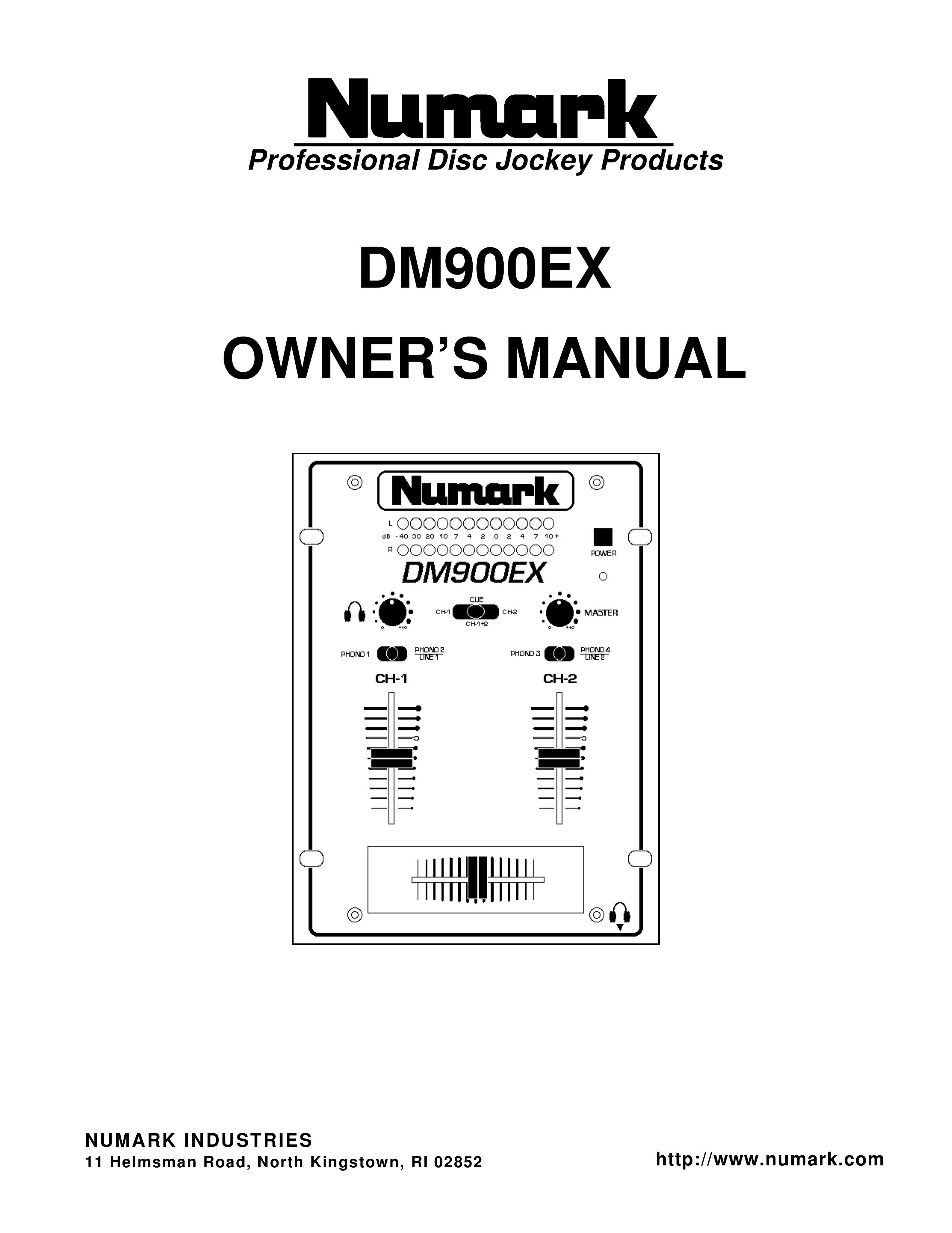 Numark Industries DM900EX DJ Equipment User Manual