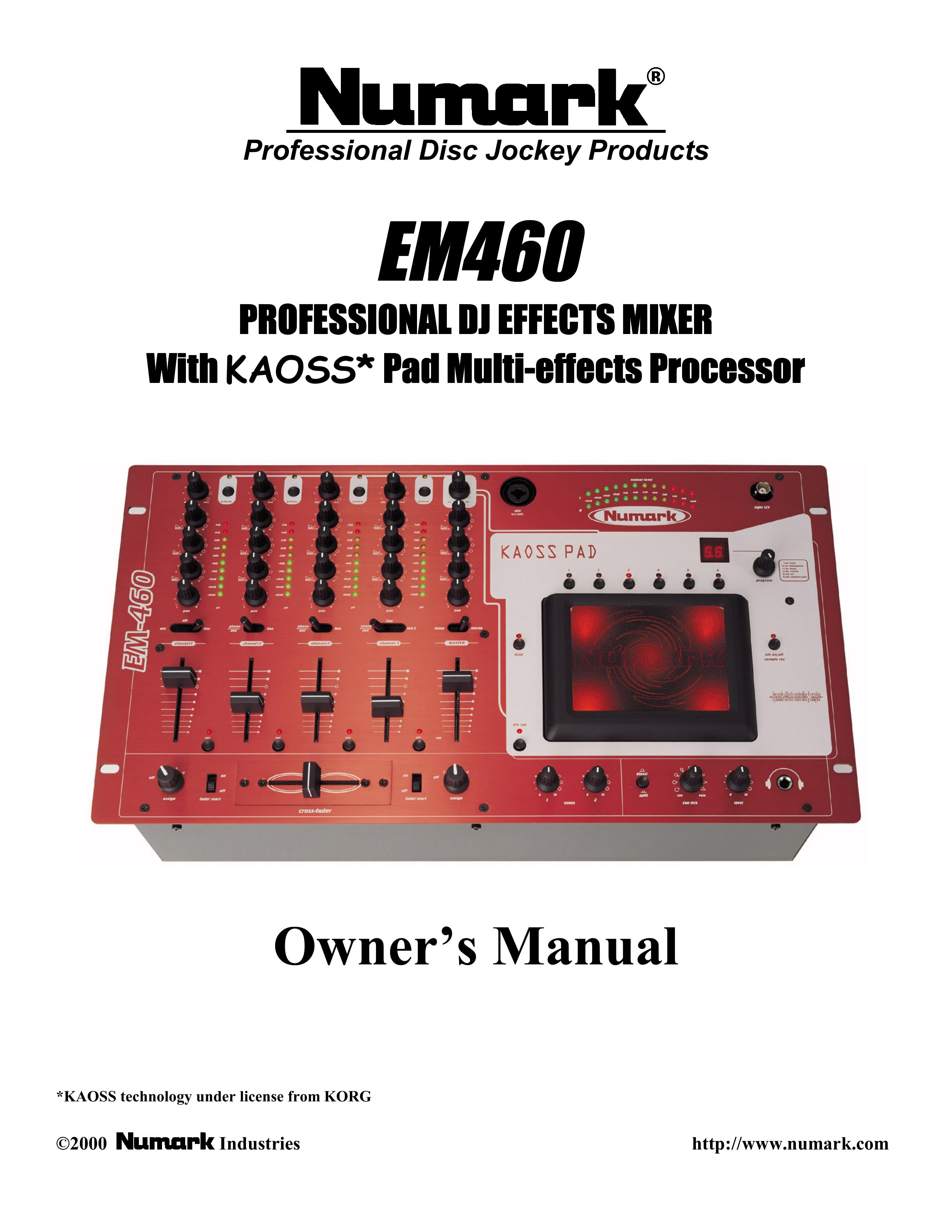 Numark Industries EM460 DJ Equipment User Manual