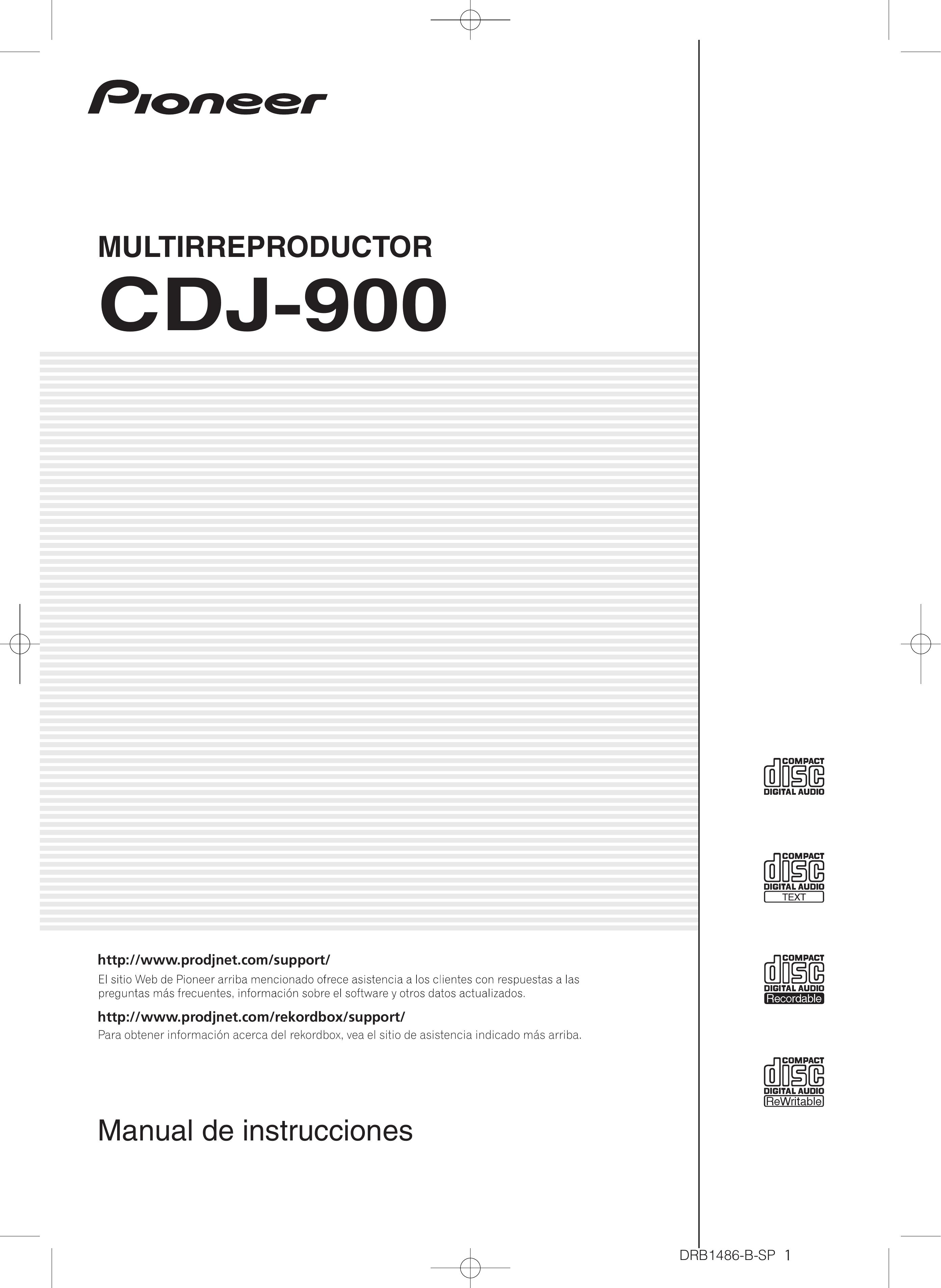 Pioneer CDJ-900 DJ Equipment User Manual