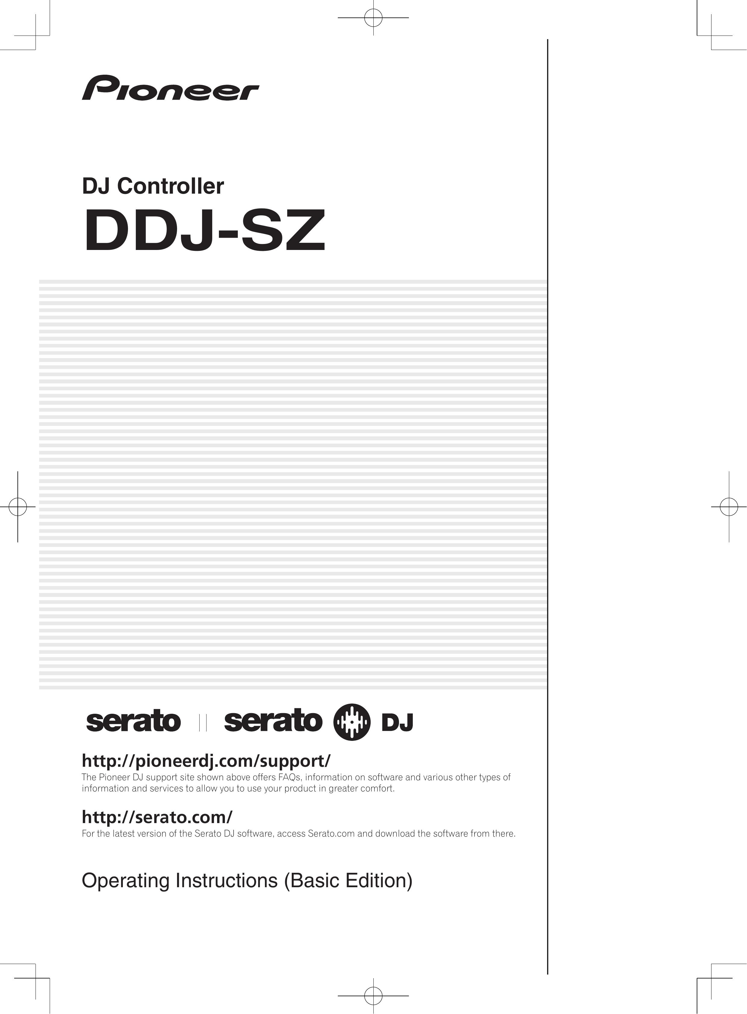 Pioneer DDJ-SZ DJ Equipment User Manual