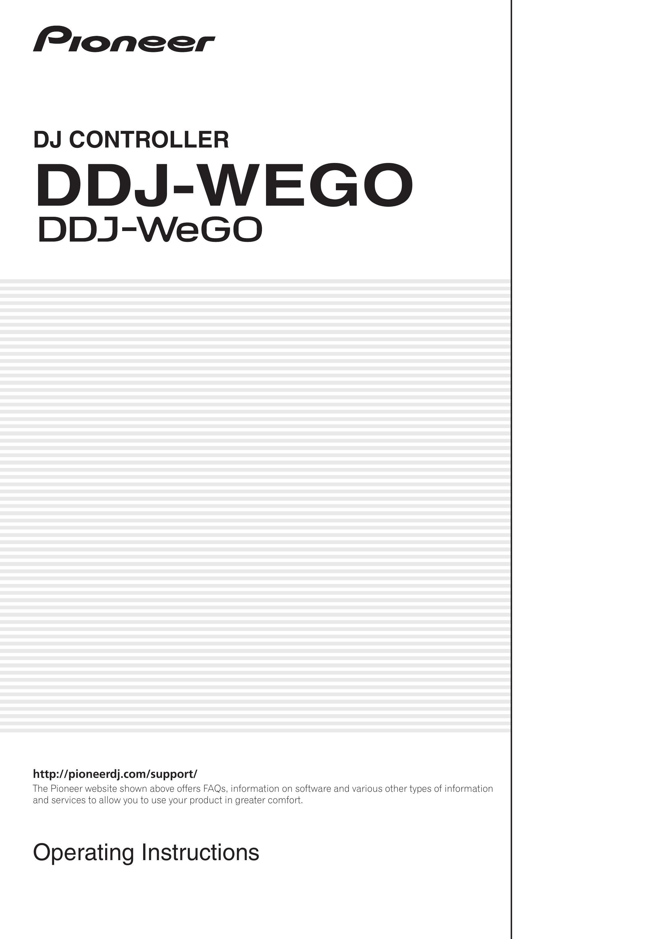 Pioneer DDJ-WEGO DJ Equipment User Manual