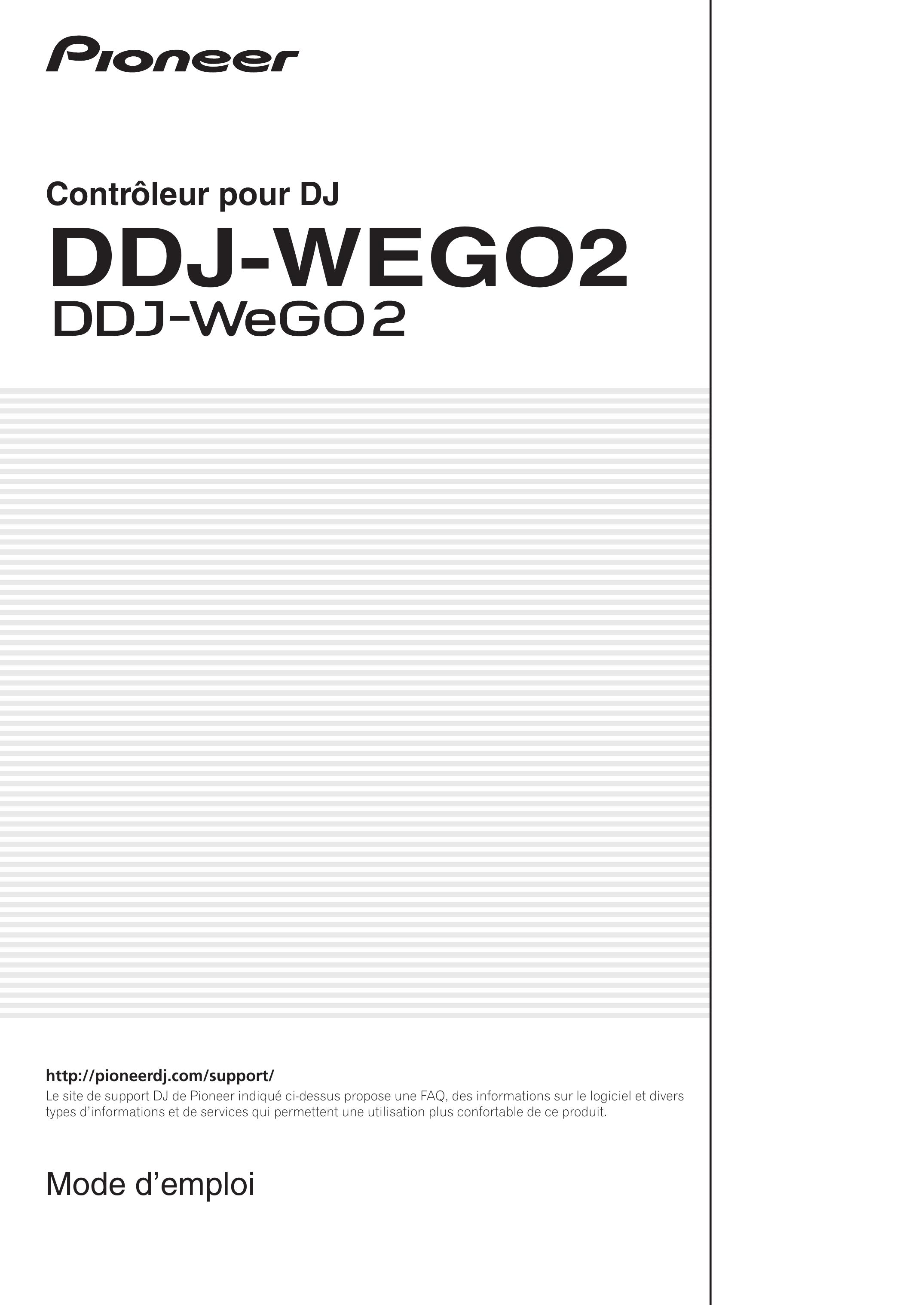 Pioneer DDJ-WEGO2 DJ Equipment User Manual