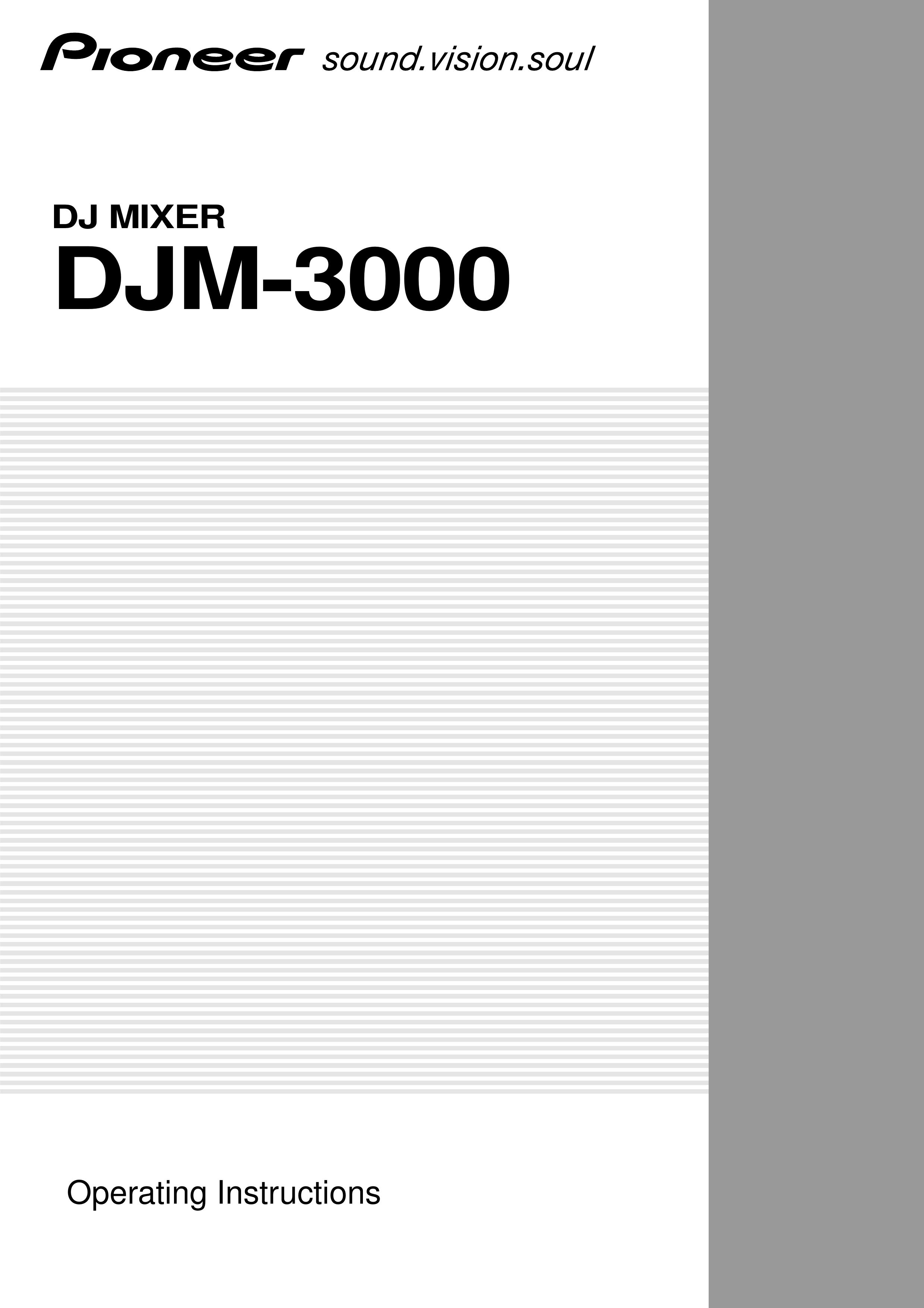 Plantronics DJM-3000 DJ Equipment User Manual