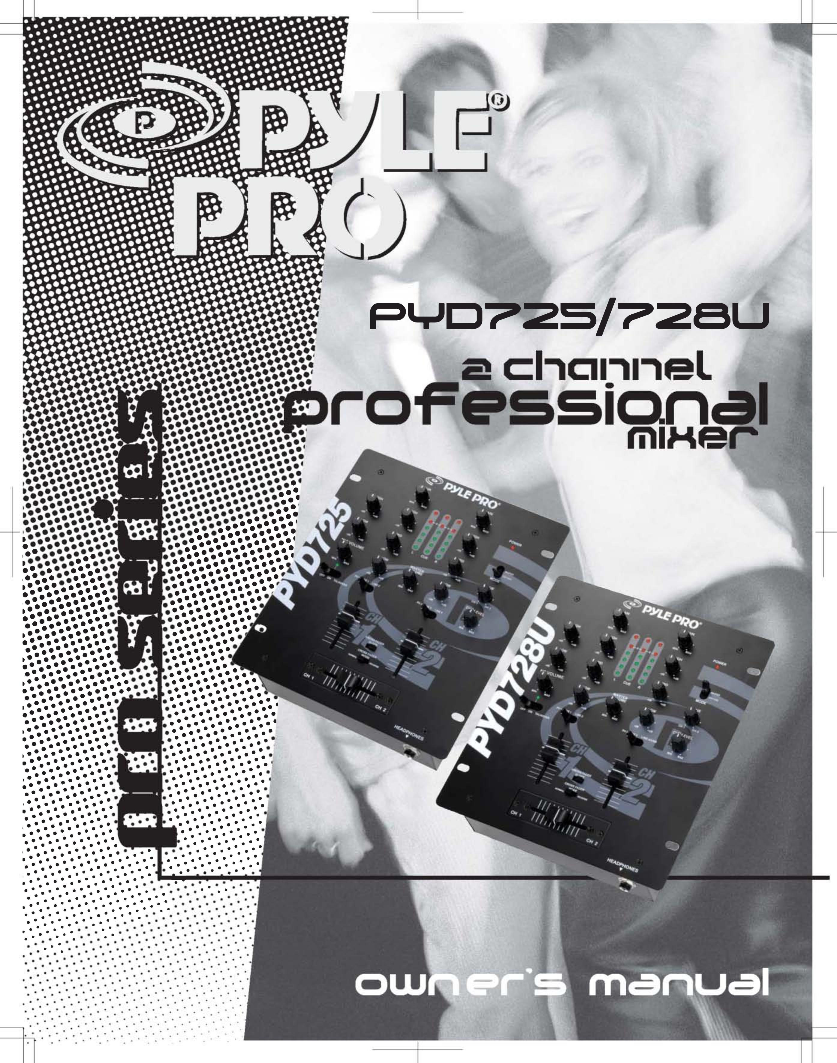 PYLE Audio PYD725 DJ Equipment User Manual