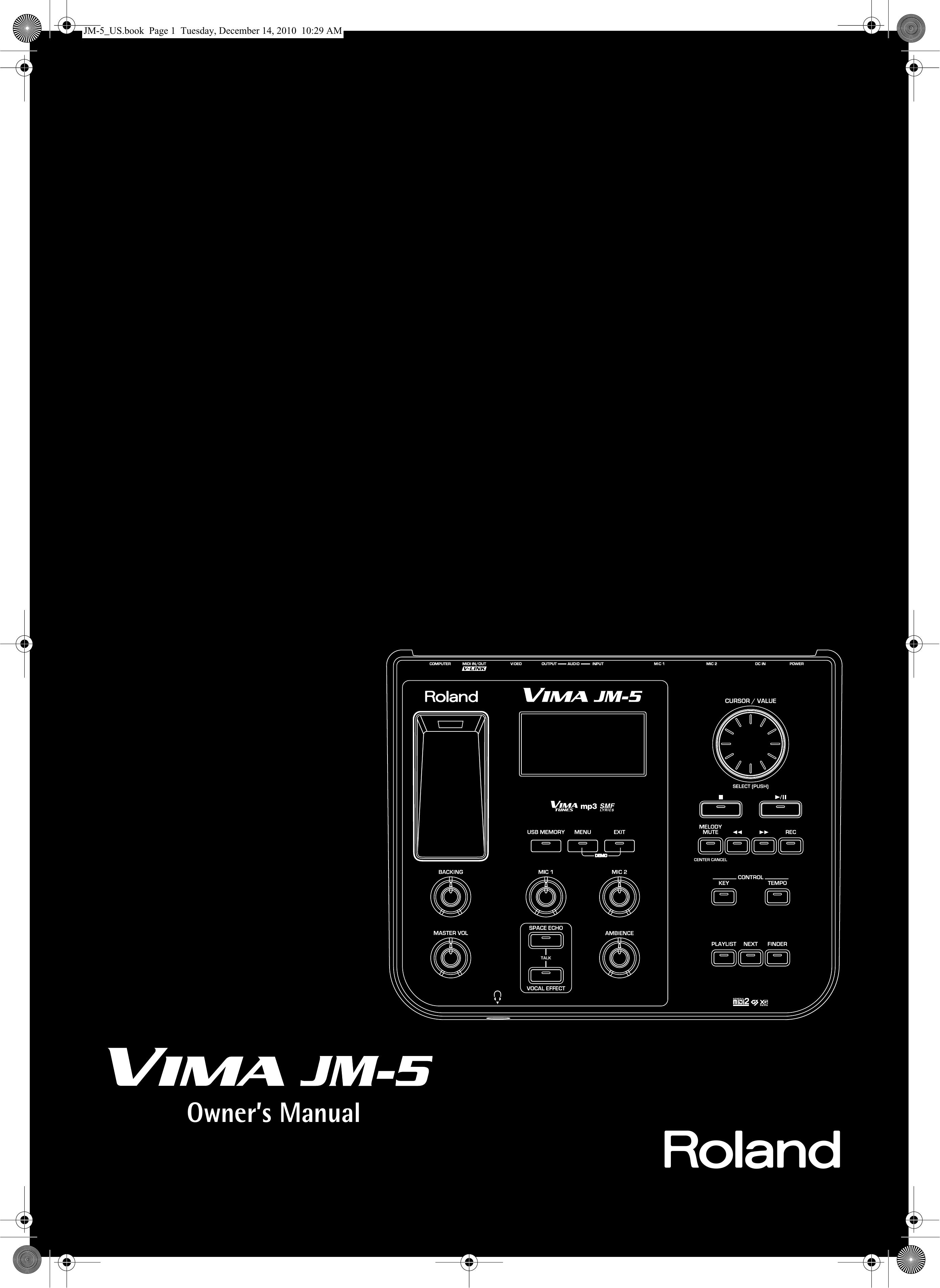 Roland JM-5 DJ Equipment User Manual