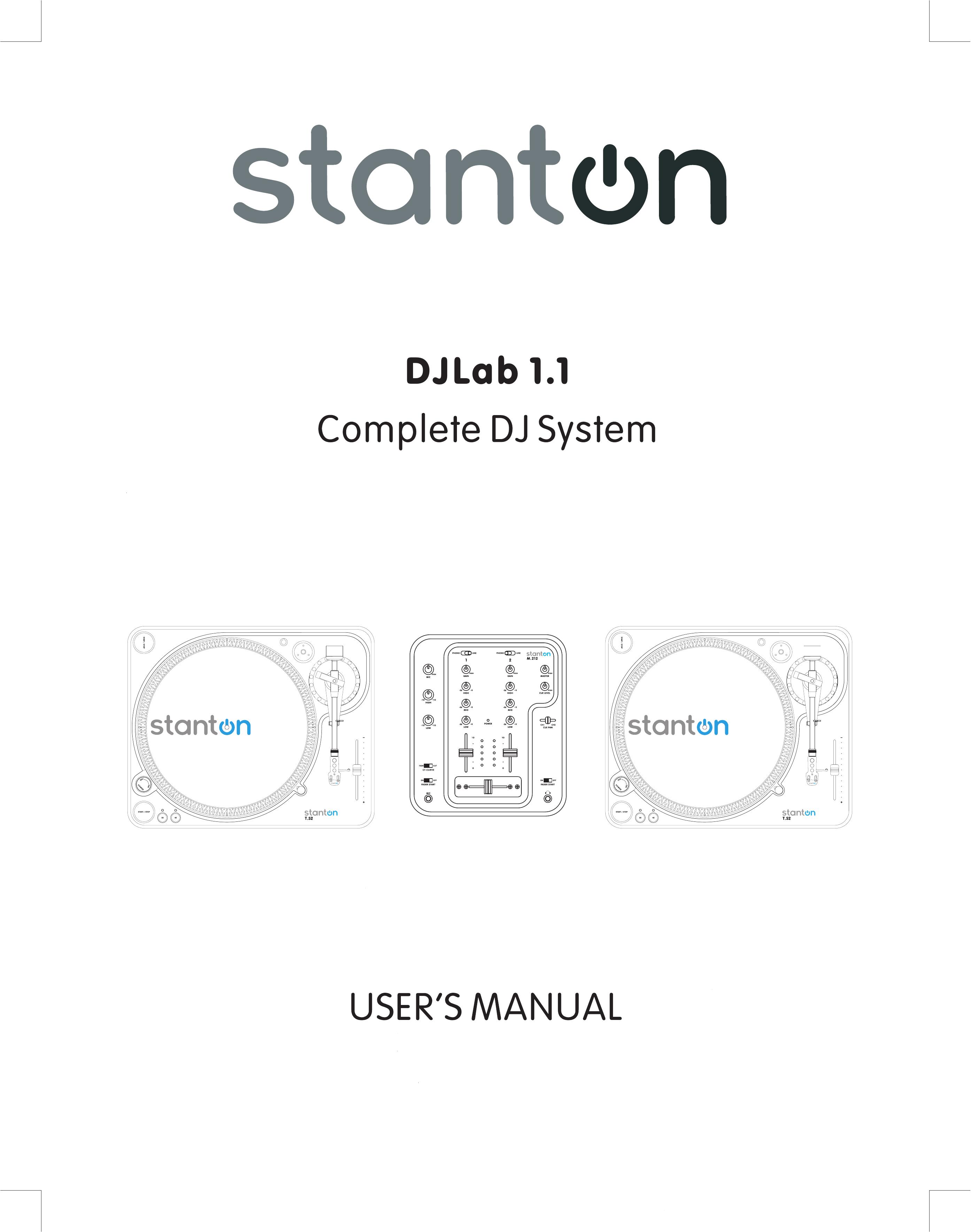 Stanton DJLab 1.1 DJ Equipment User Manual