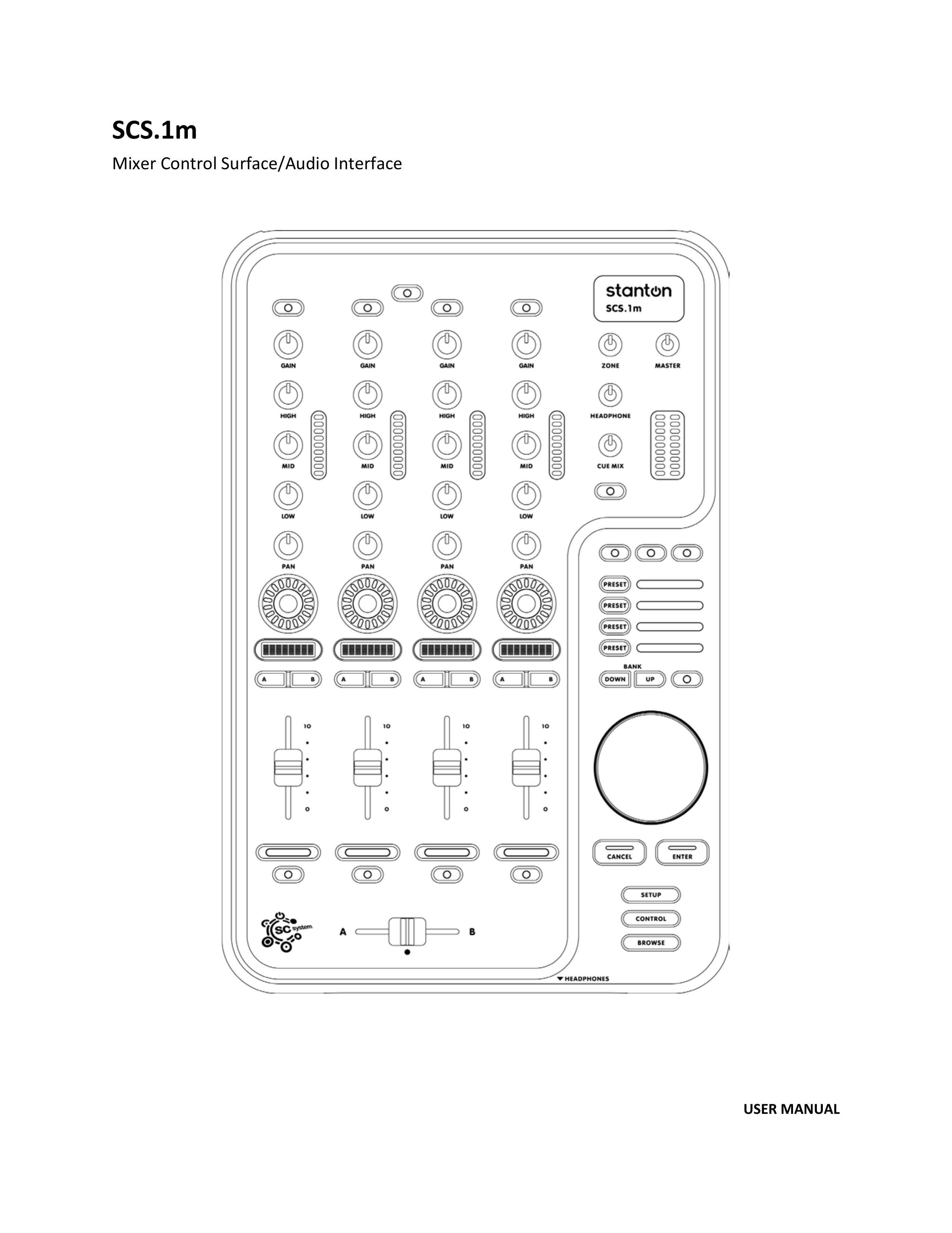 Stanton SCS.1m DJ Equipment User Manual