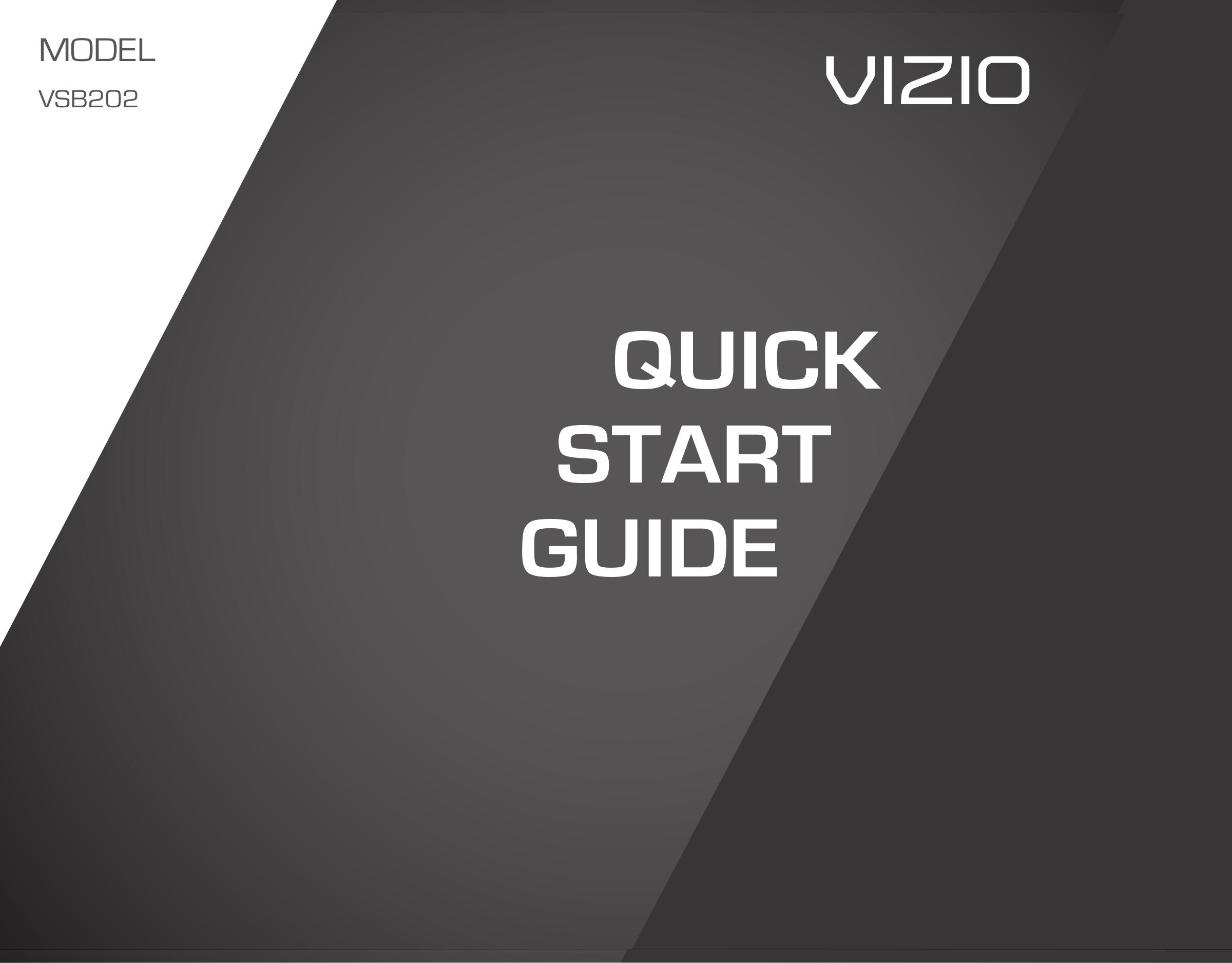 Vizio VSB202 DJ Equipment User Manual