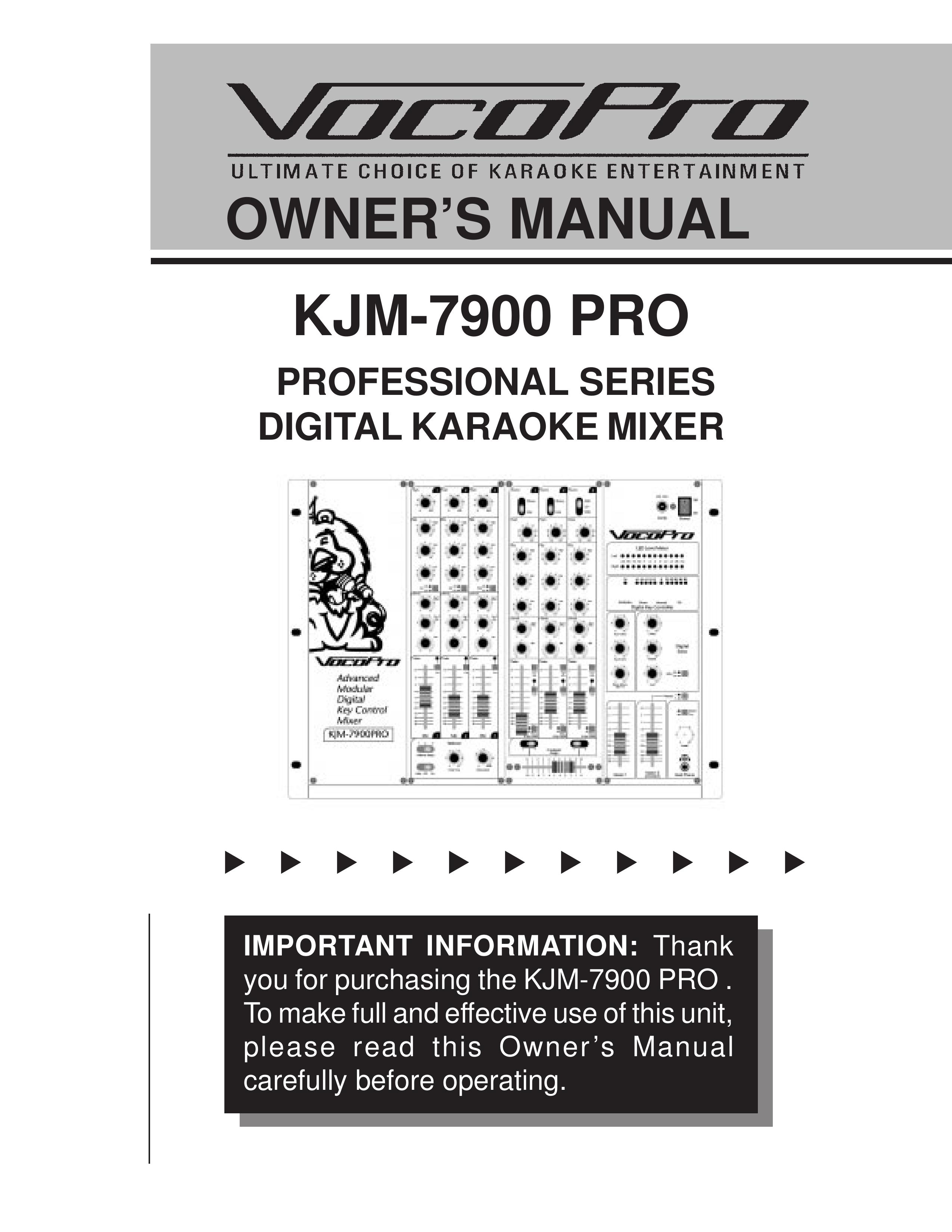 VocoPro KJM-7900 PRO DJ Equipment User Manual