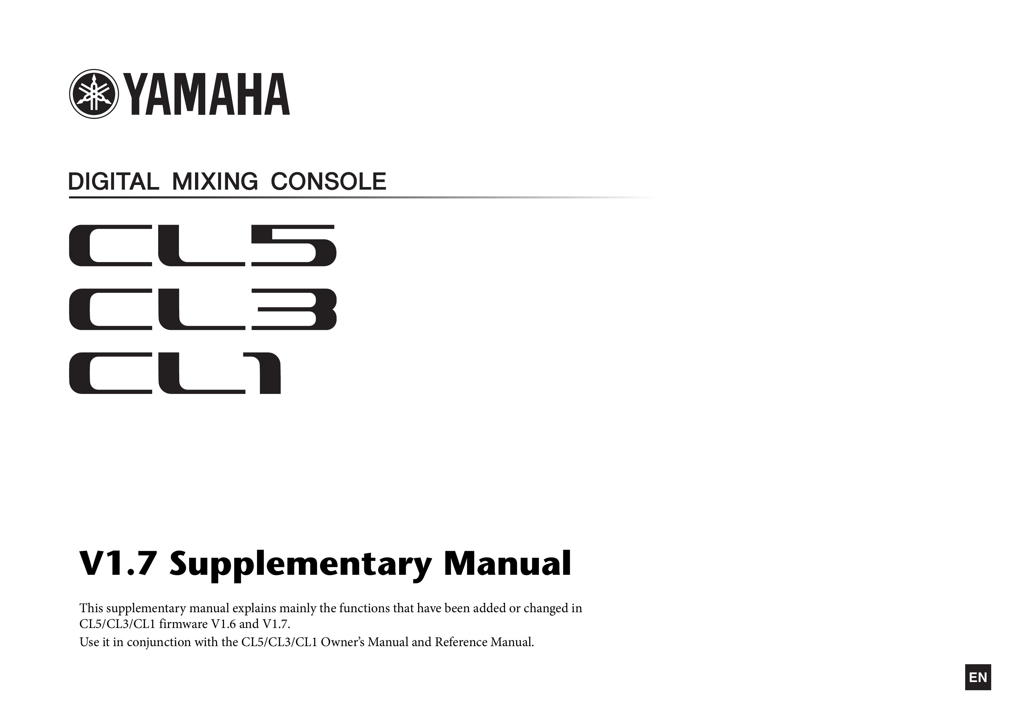 Yamaha CL3 DJ Equipment User Manual