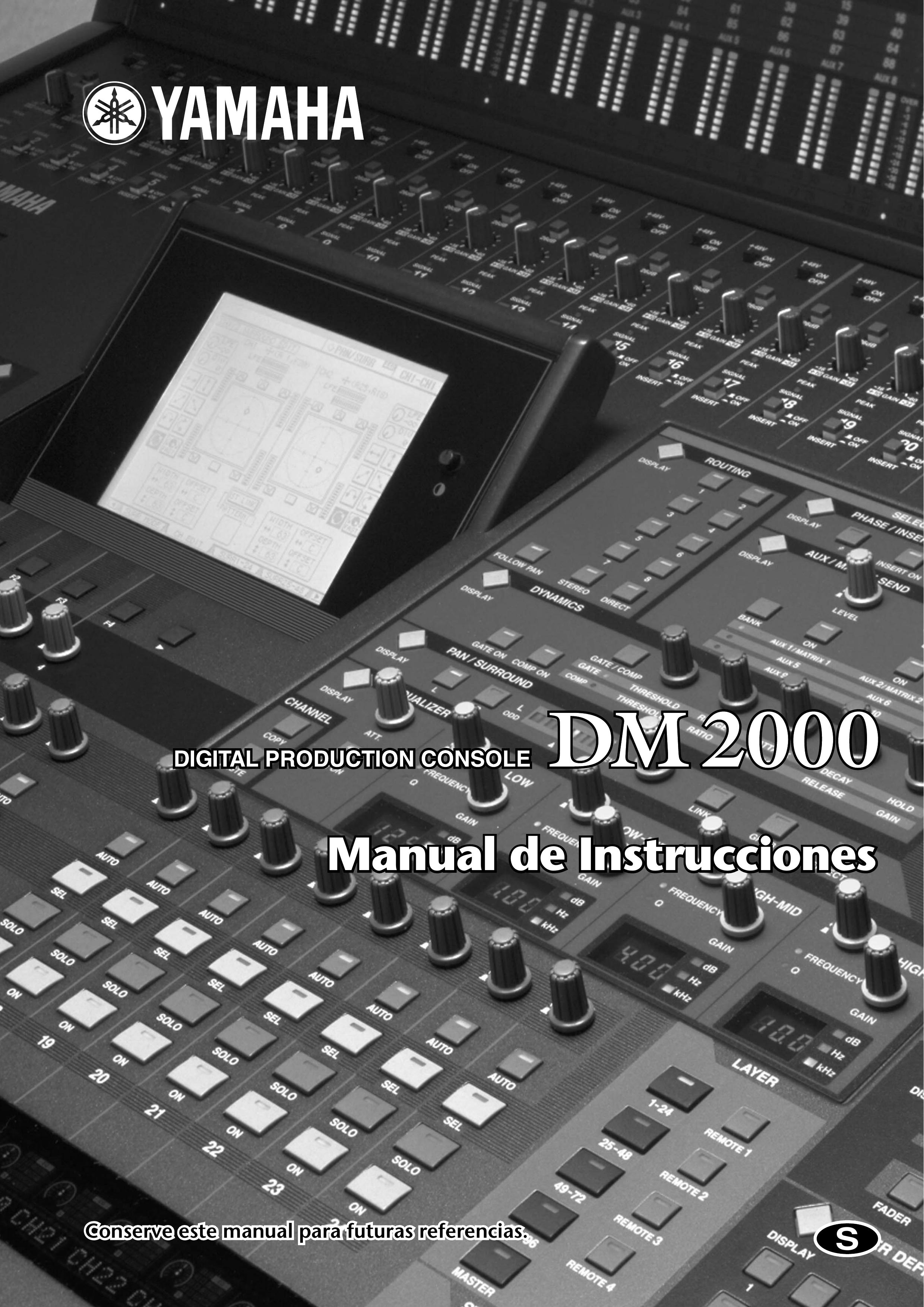Yamaha Digital Production Console DJ Equipment User Manual