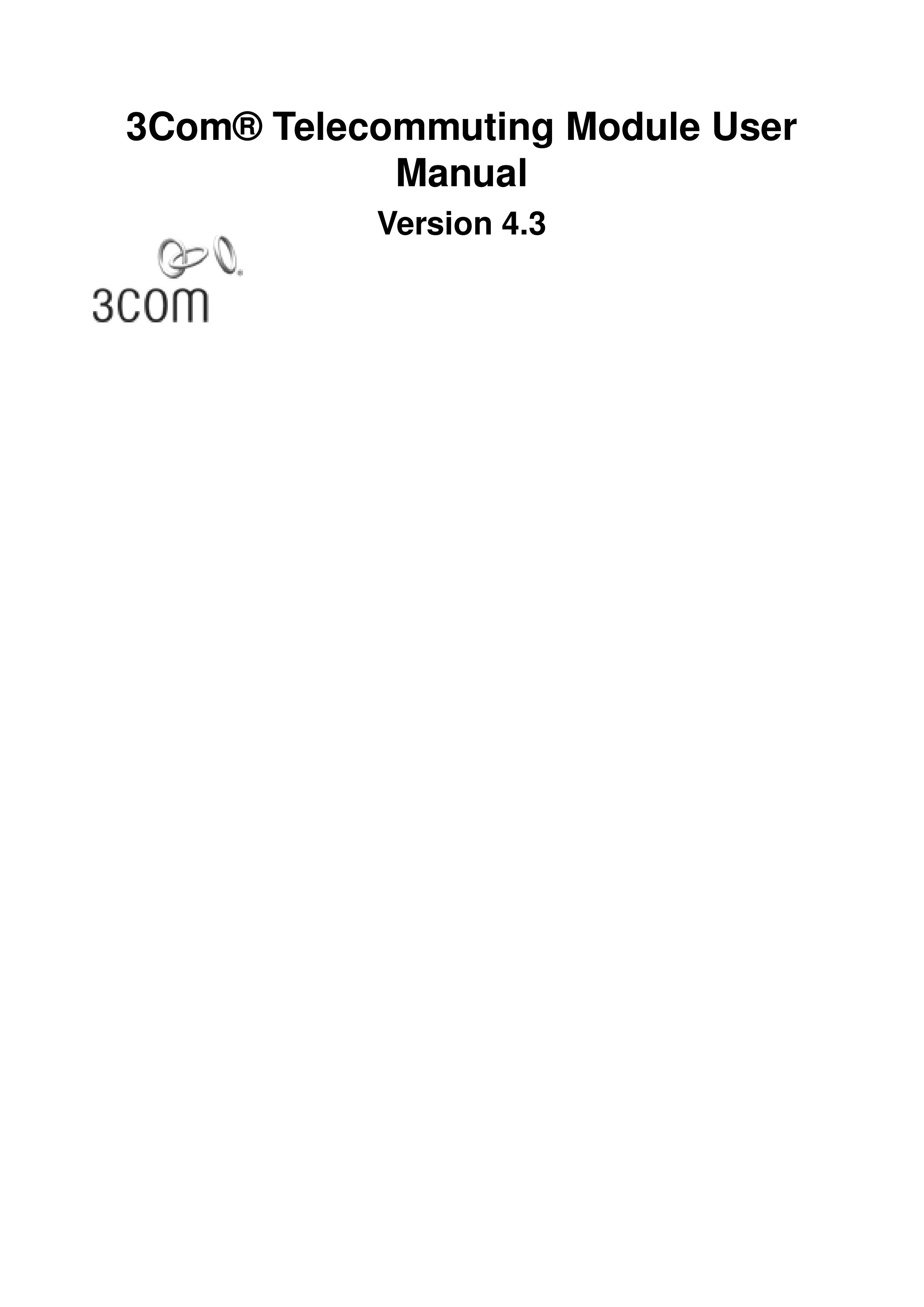 3Com Version 4.3 Drums User Manual