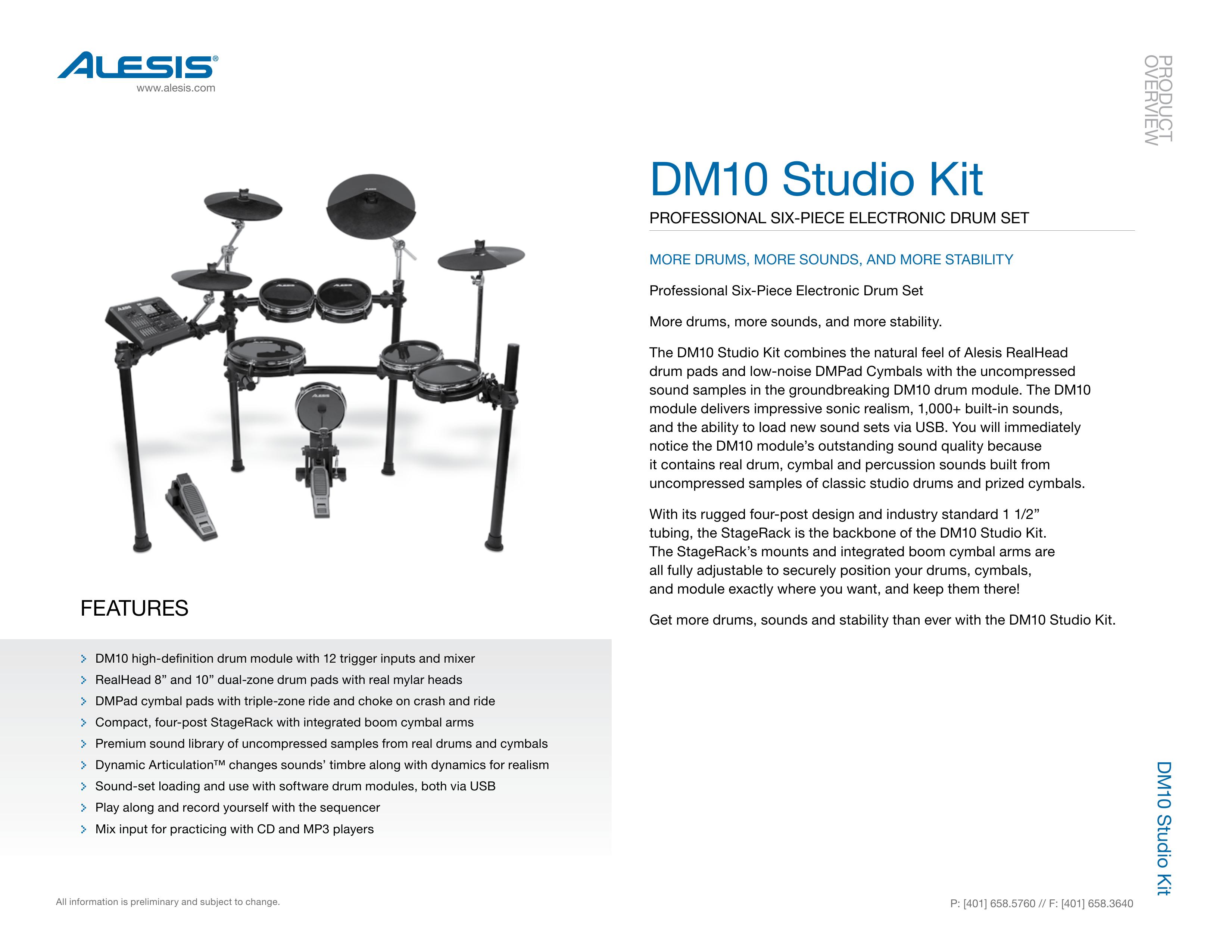 Alesis DM10 Drums User Manual