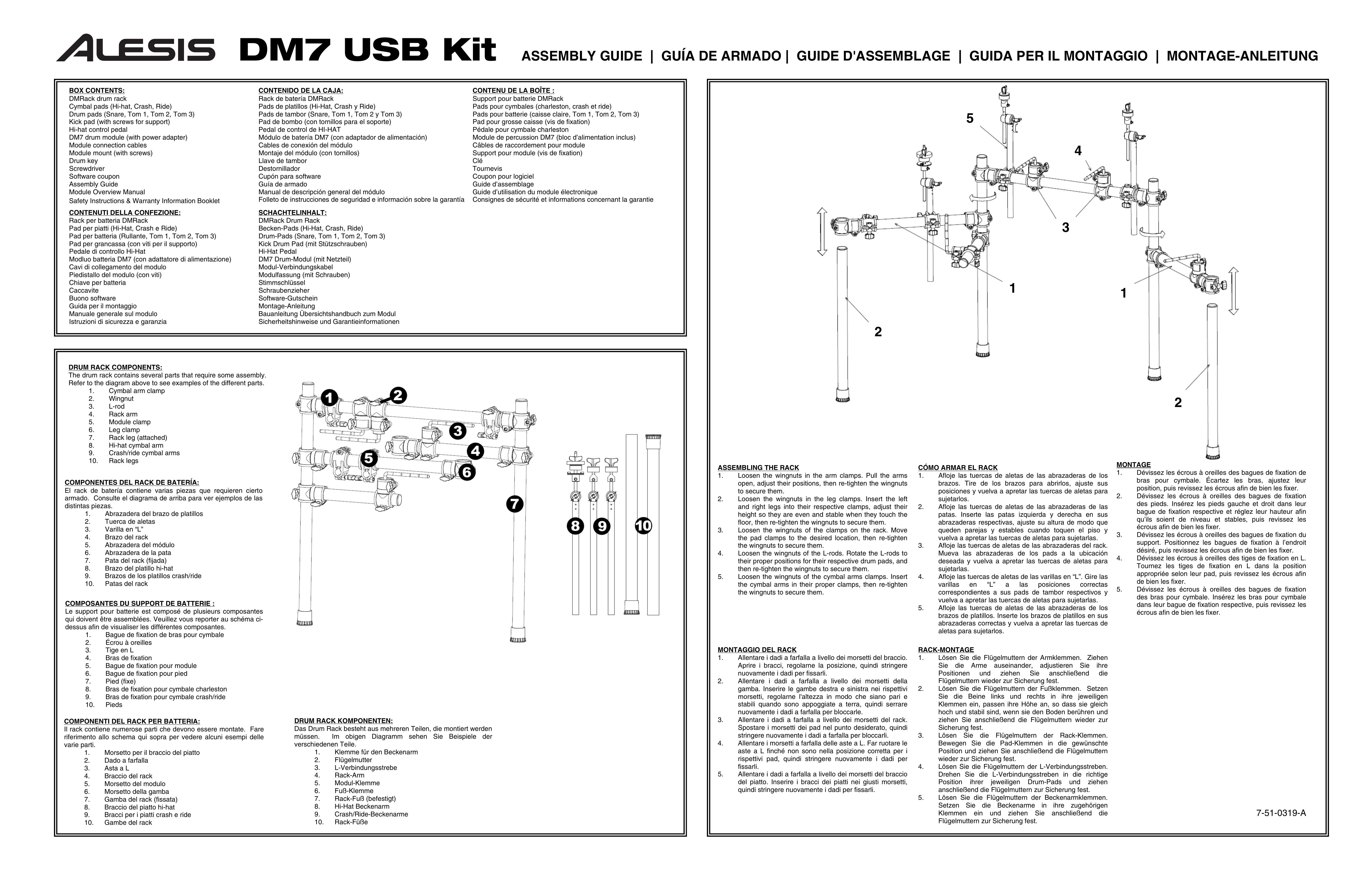 Alesis DM7 Drums User Manual