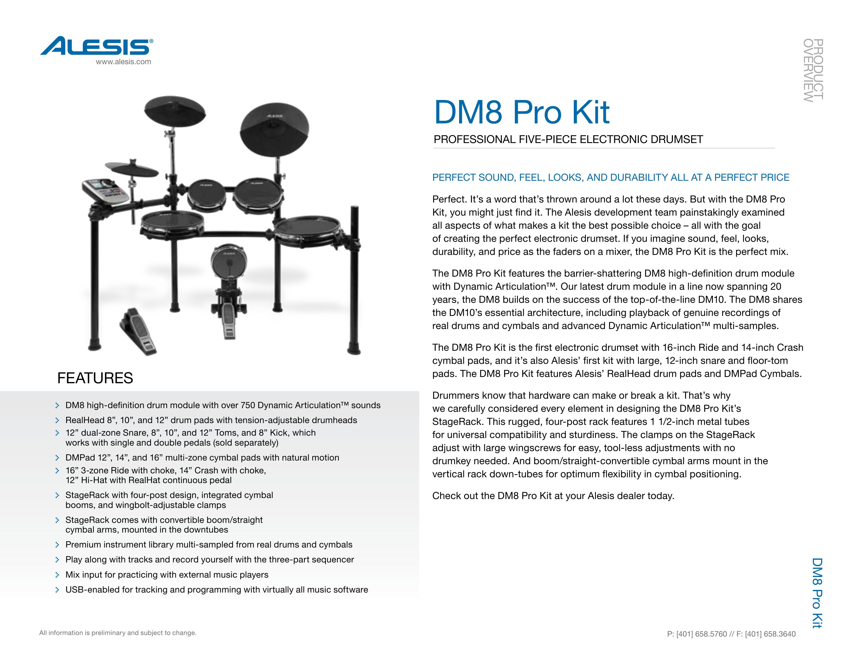 Alesis DM8 Drums User Manual