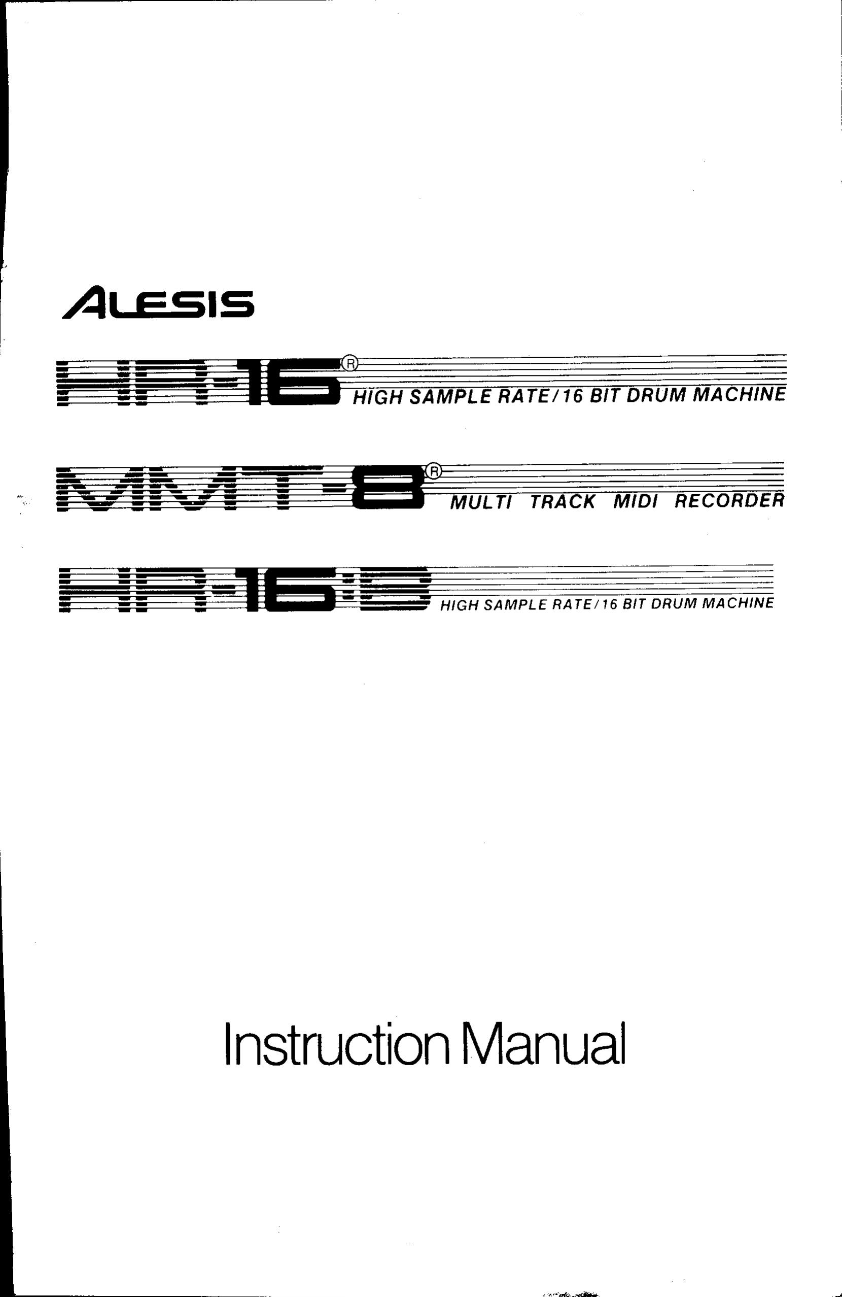 Alesis HR-16 Drums User Manual