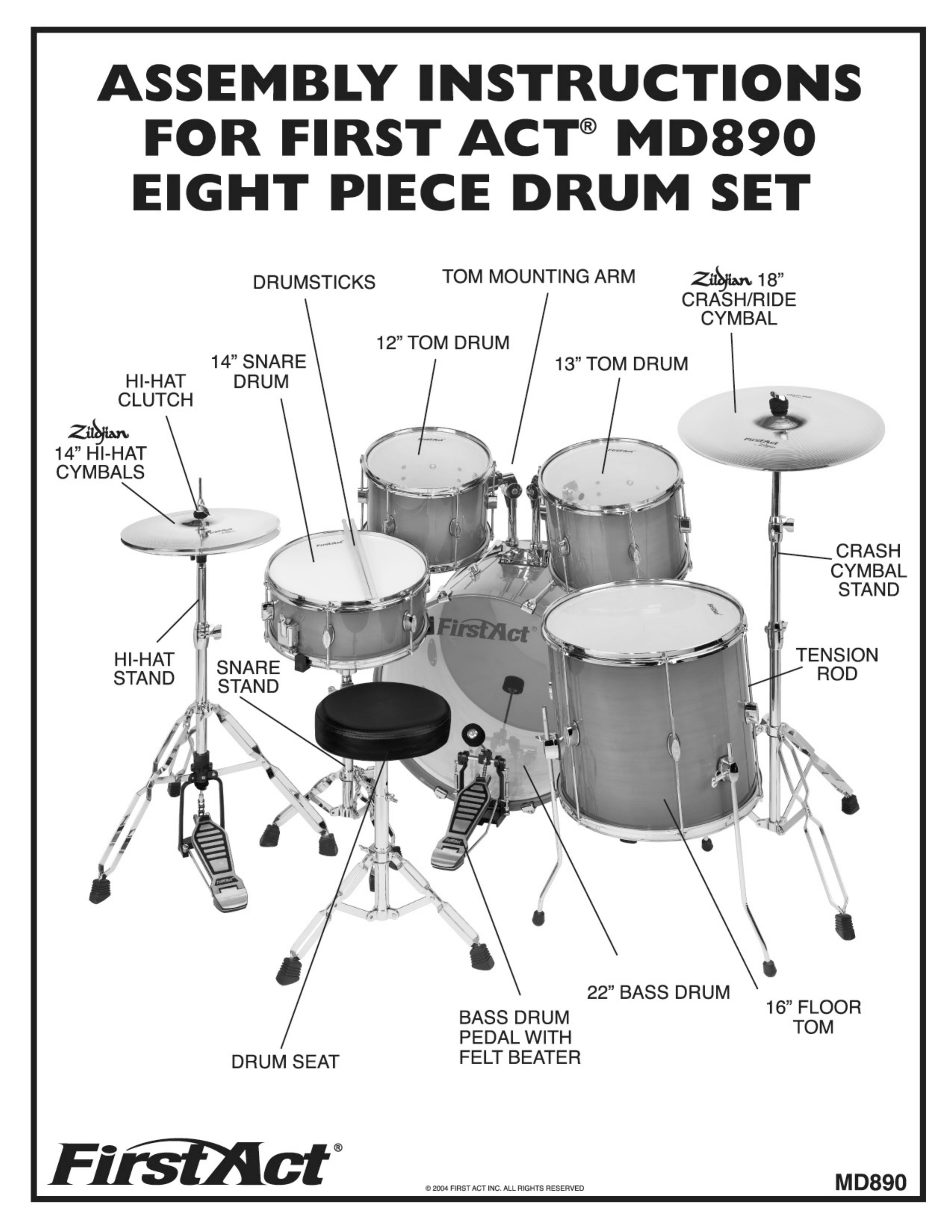 First Act MD890 Drums User Manual