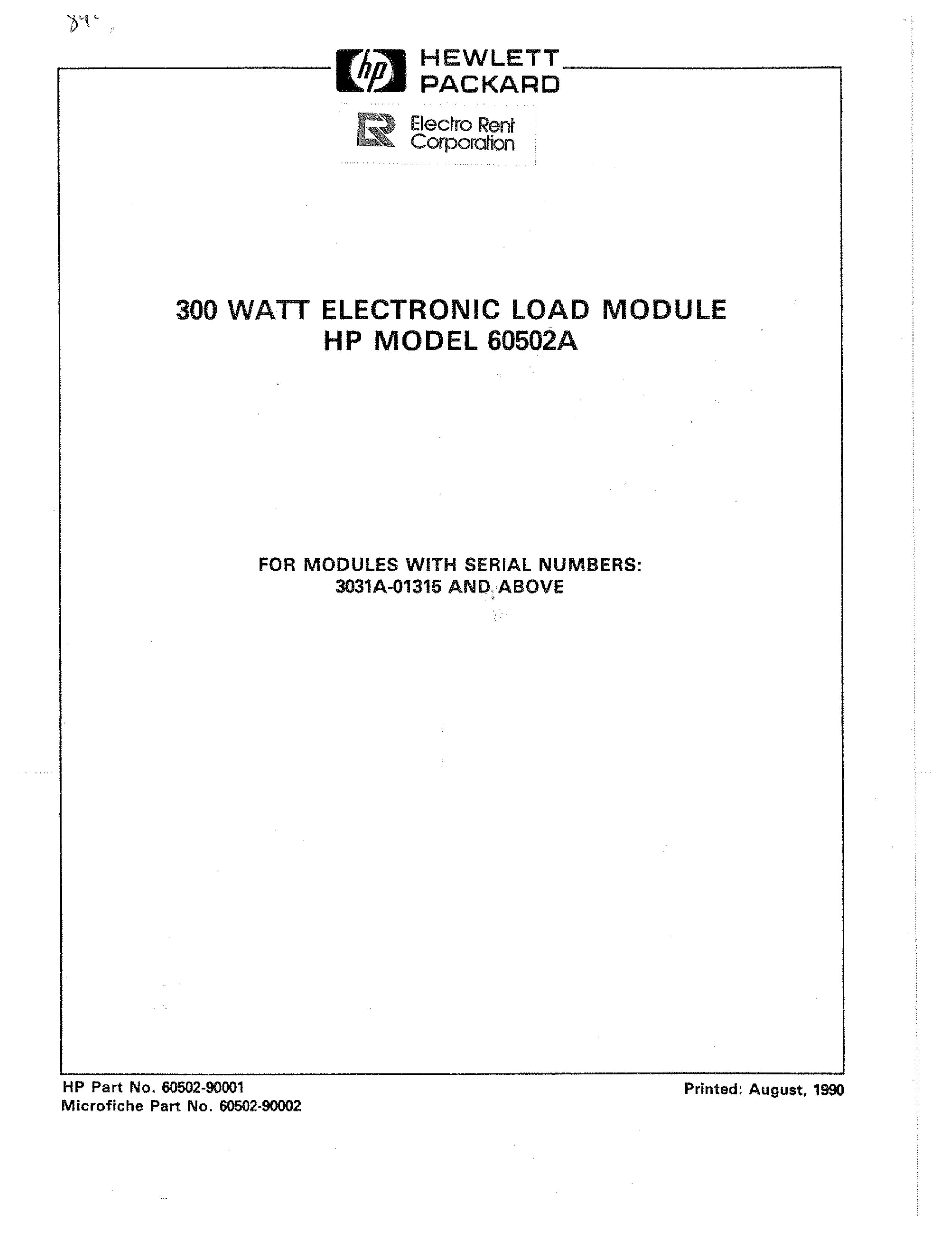 HP (Hewlett-Packard) 60502A Drums User Manual