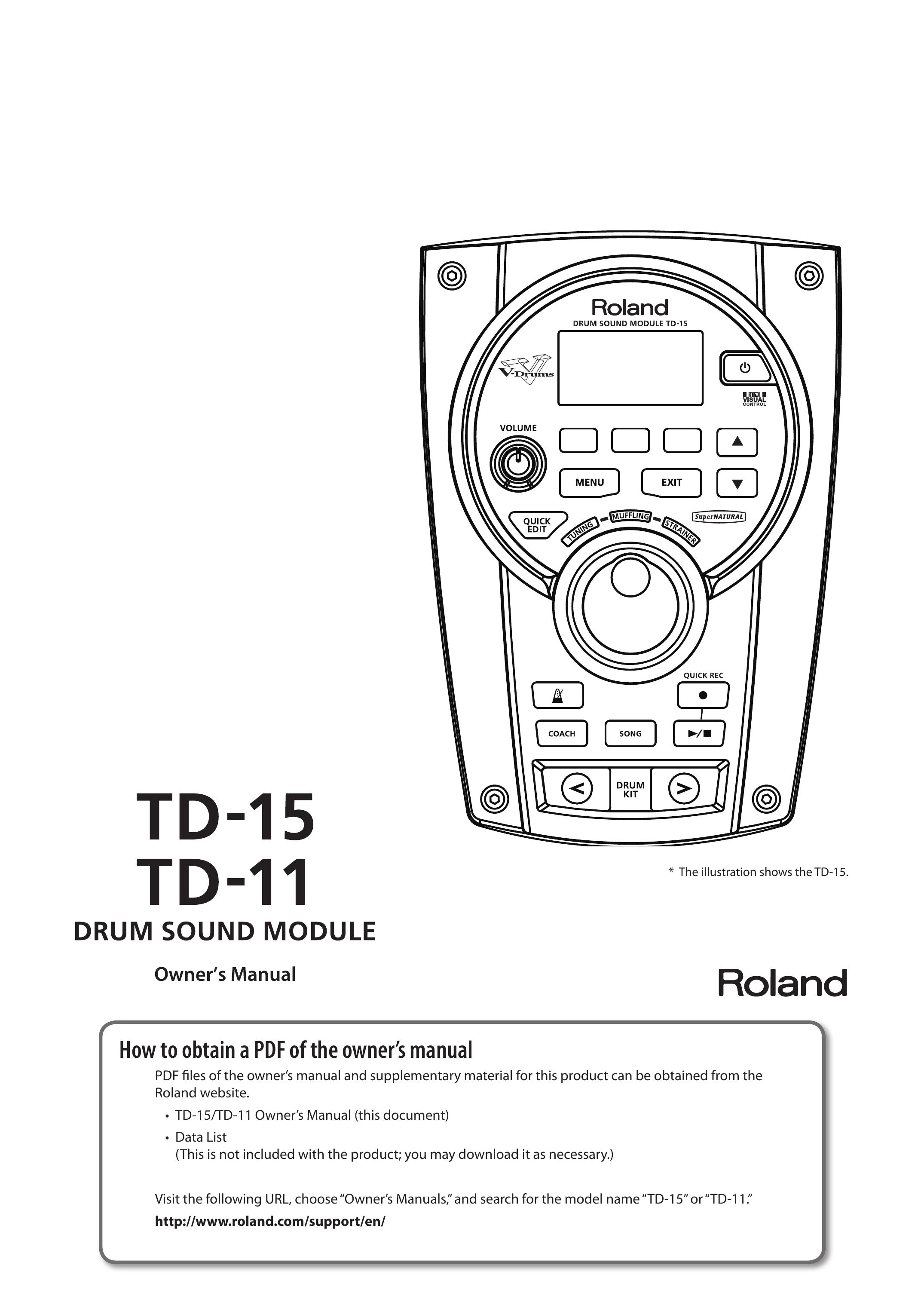Roland TD-15 Drums User Manual