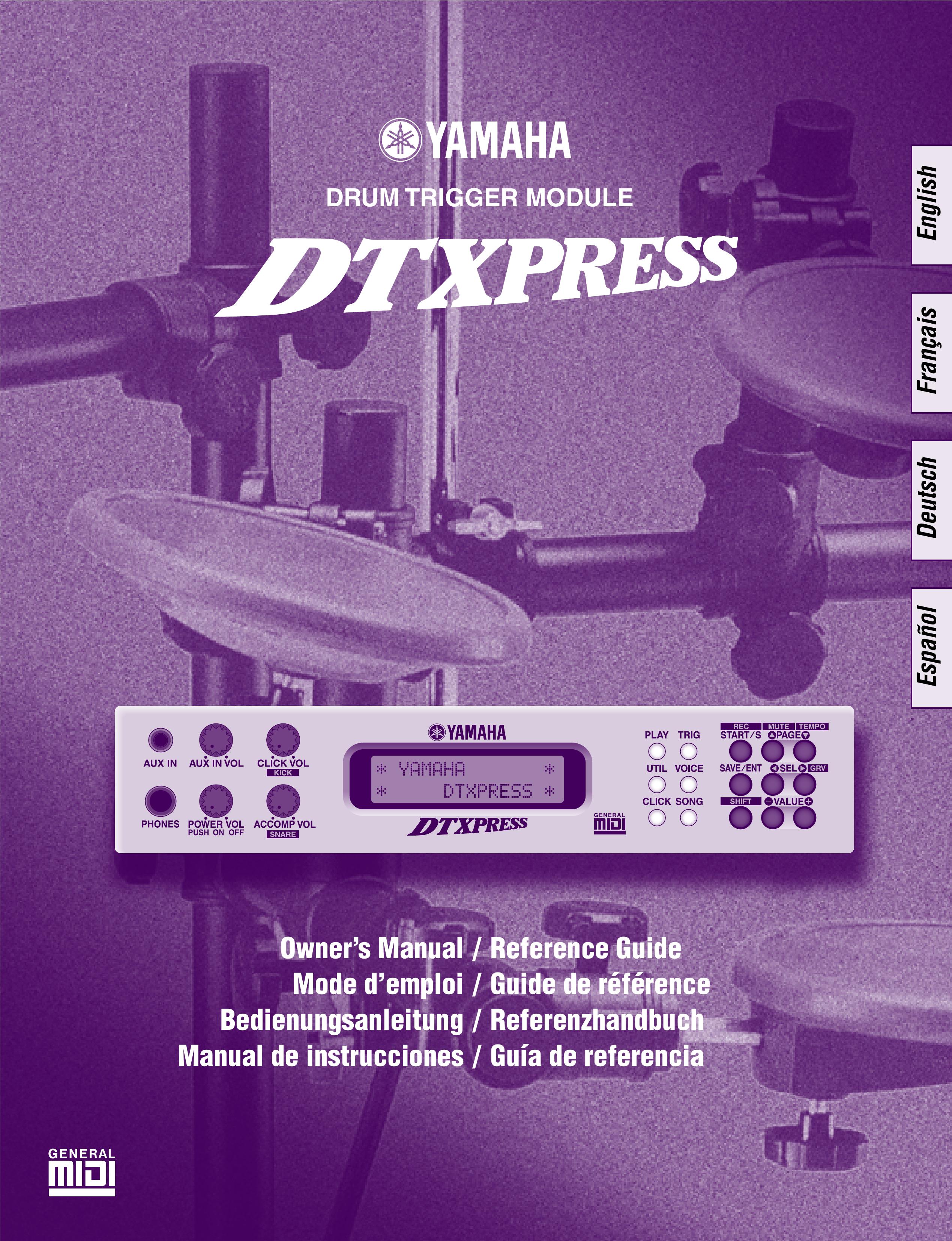 Yamaha DTXPRESS Drums User Manual