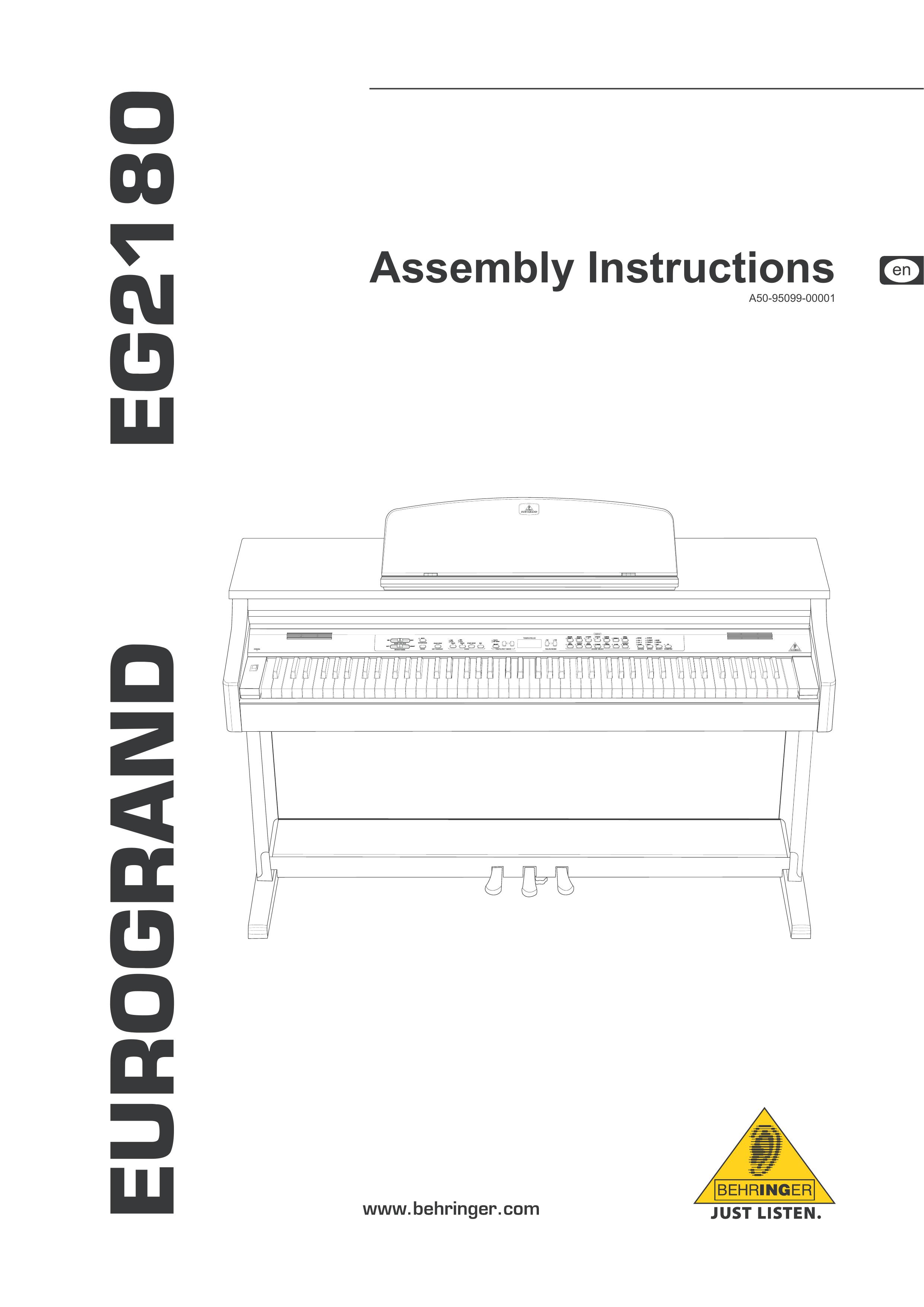 Behringer eg2180 Electronic Keyboard User Manual