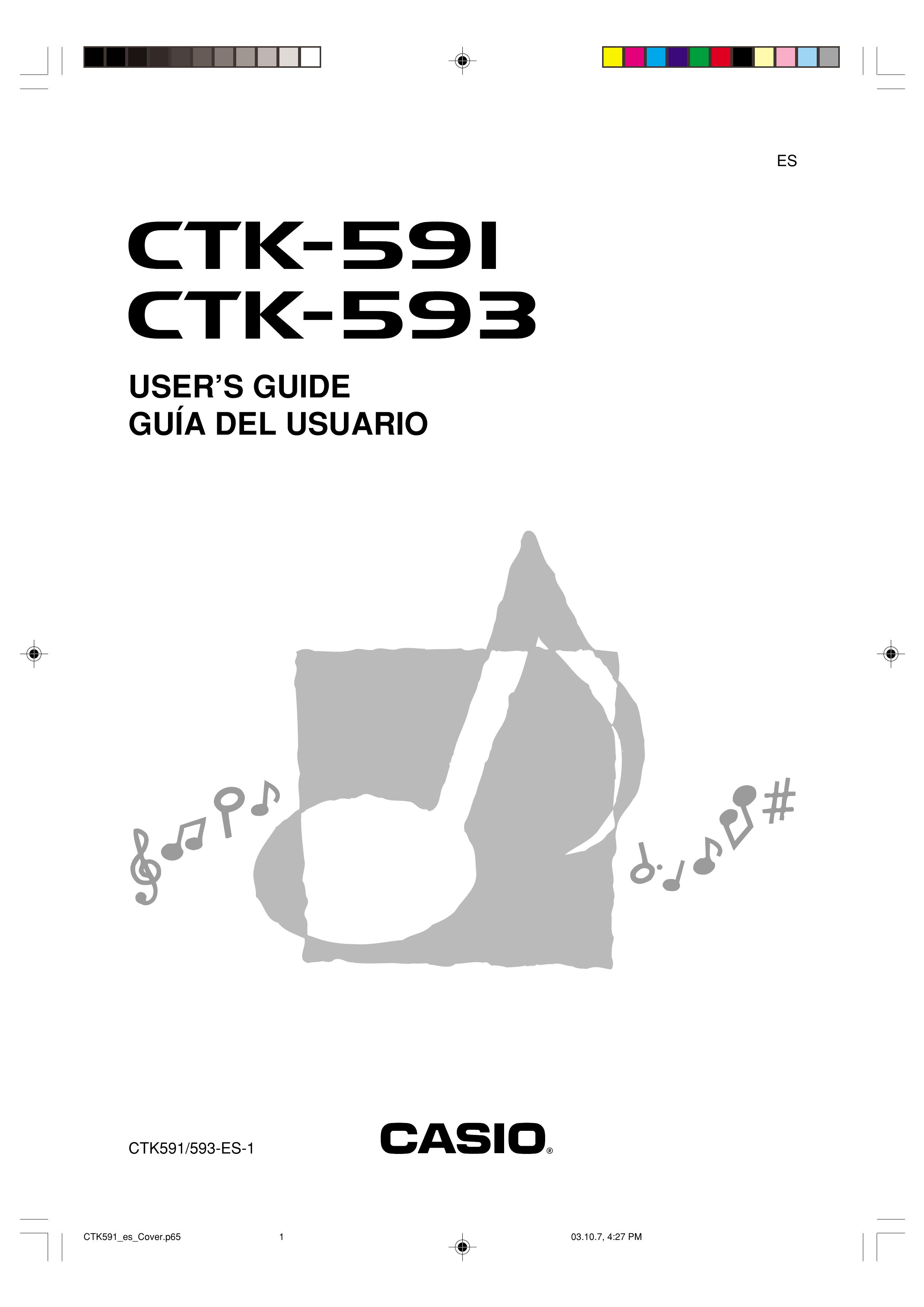 Casio 593-ES-1 Electronic Keyboard User Manual