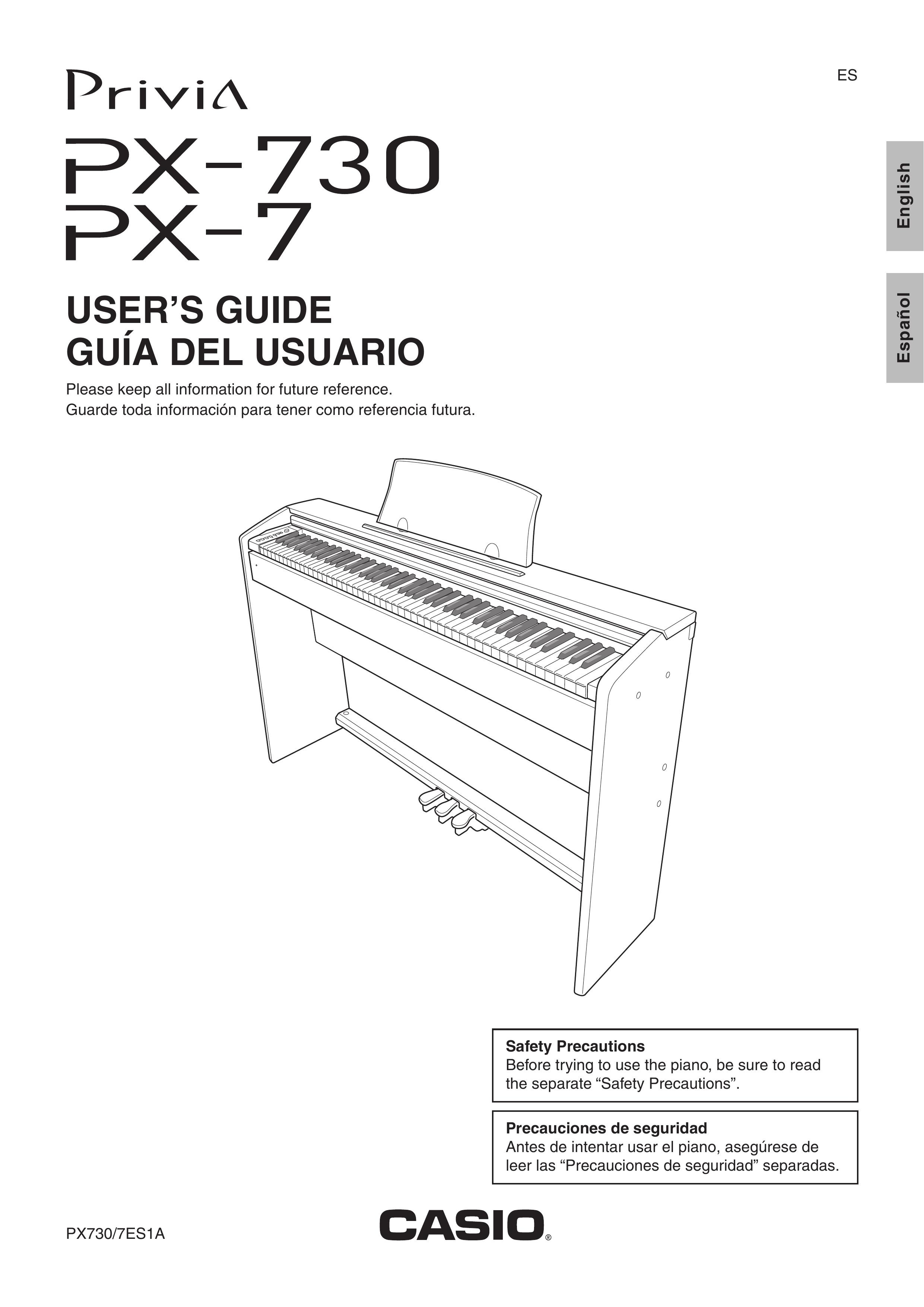 Casio 7ES1A Electronic Keyboard User Manual