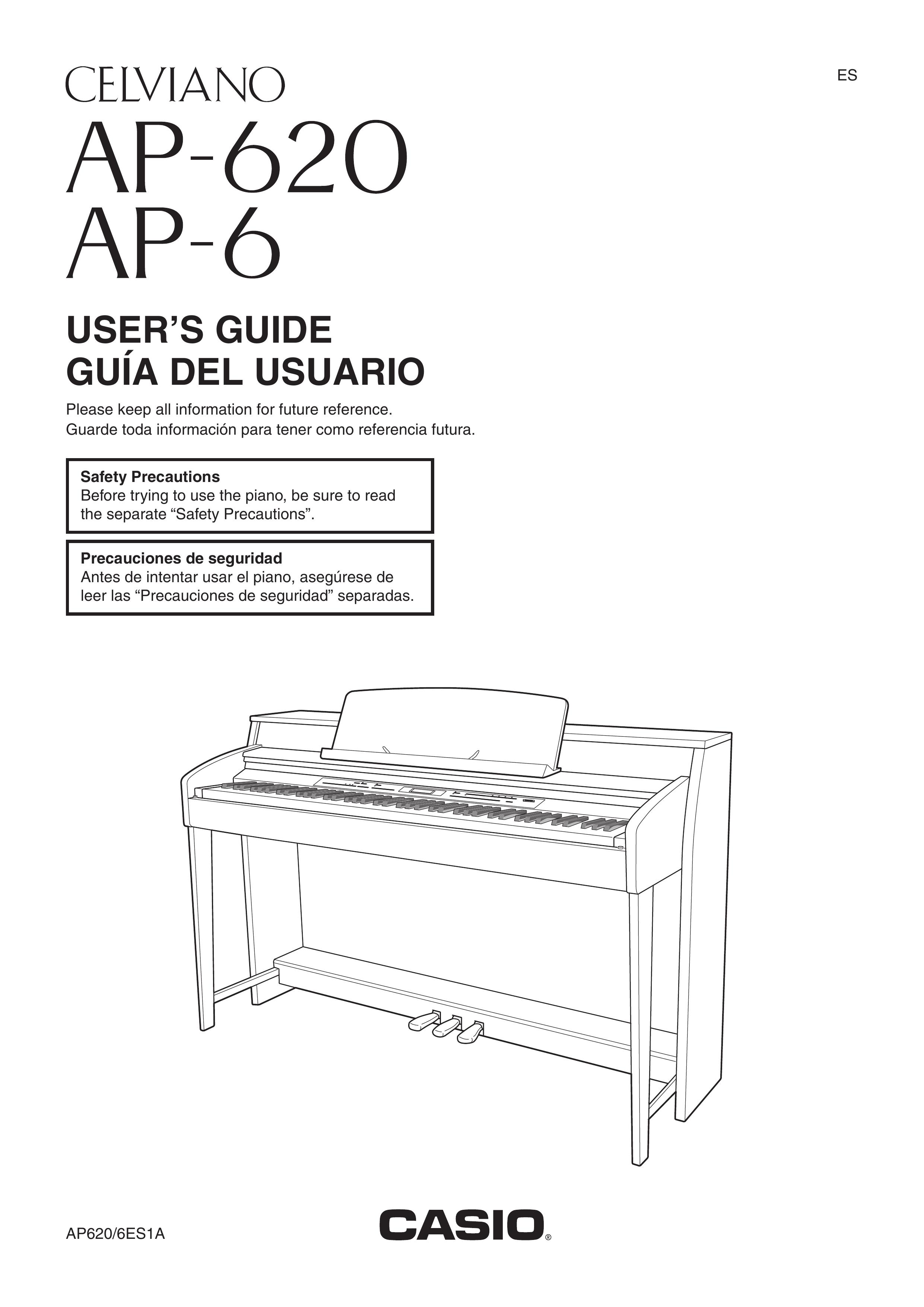 Casio AP-620 Electronic Keyboard User Manual