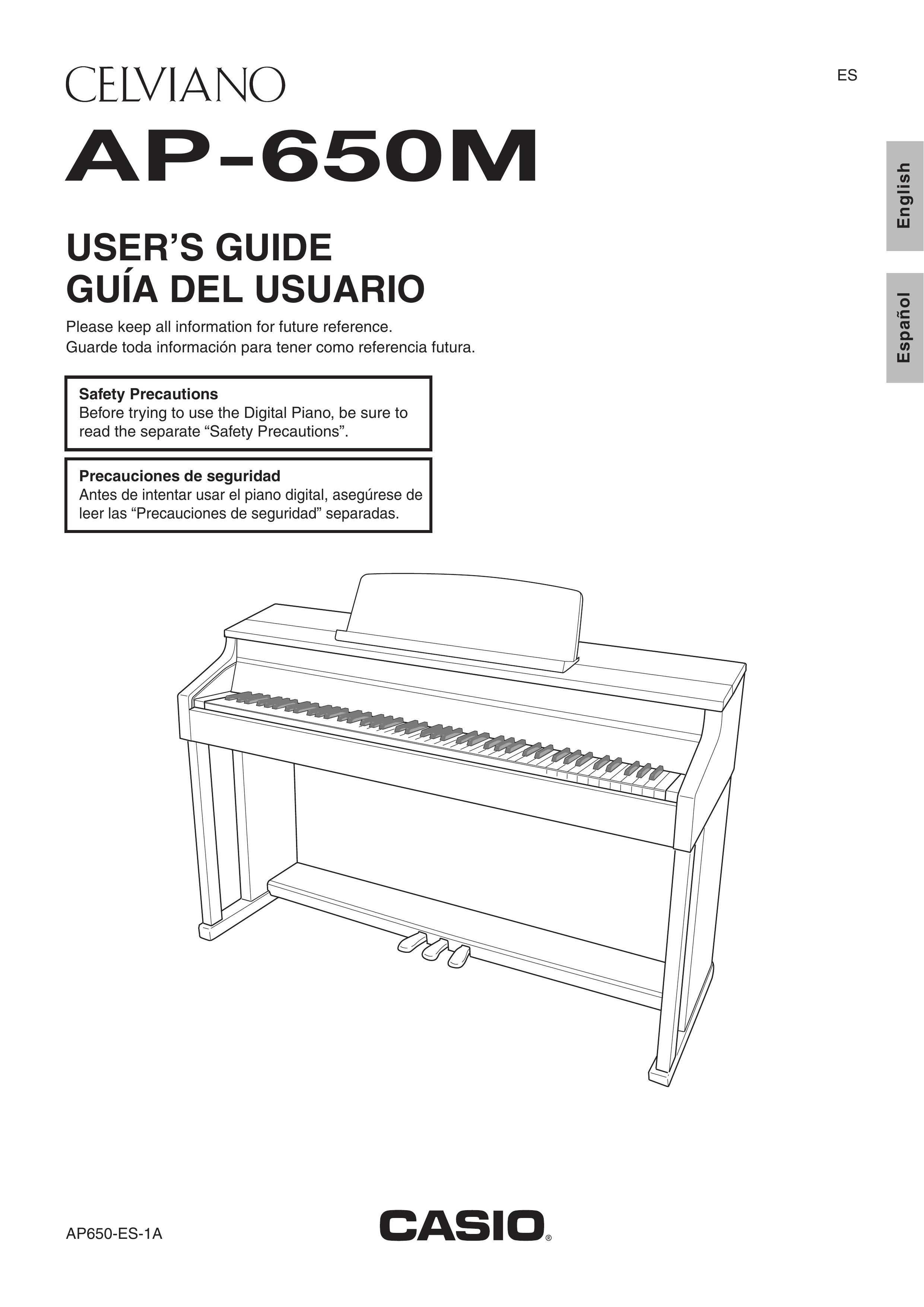 Casio AP-650M Electronic Keyboard User Manual