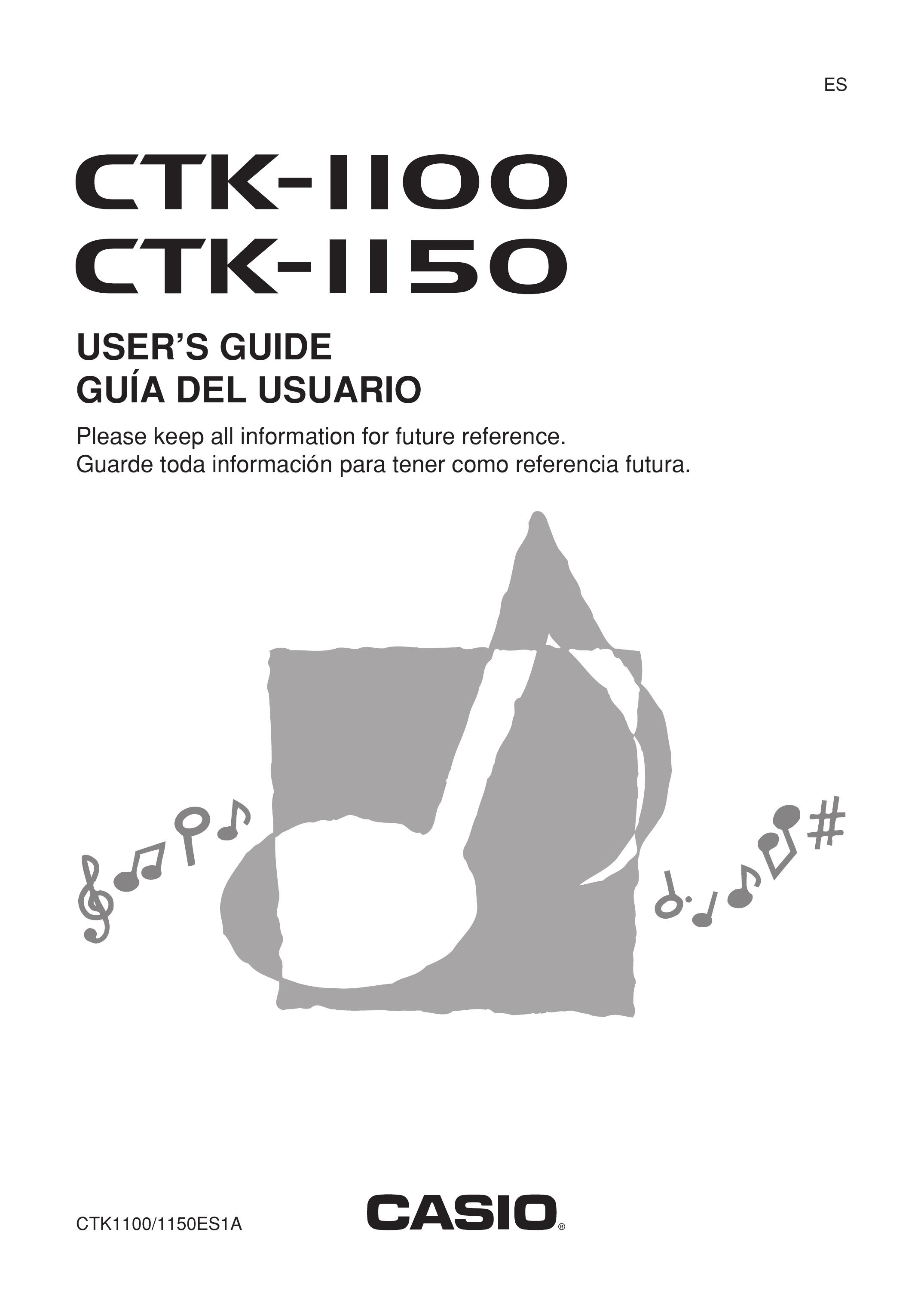 Casio CTK-1100 Electronic Keyboard User Manual