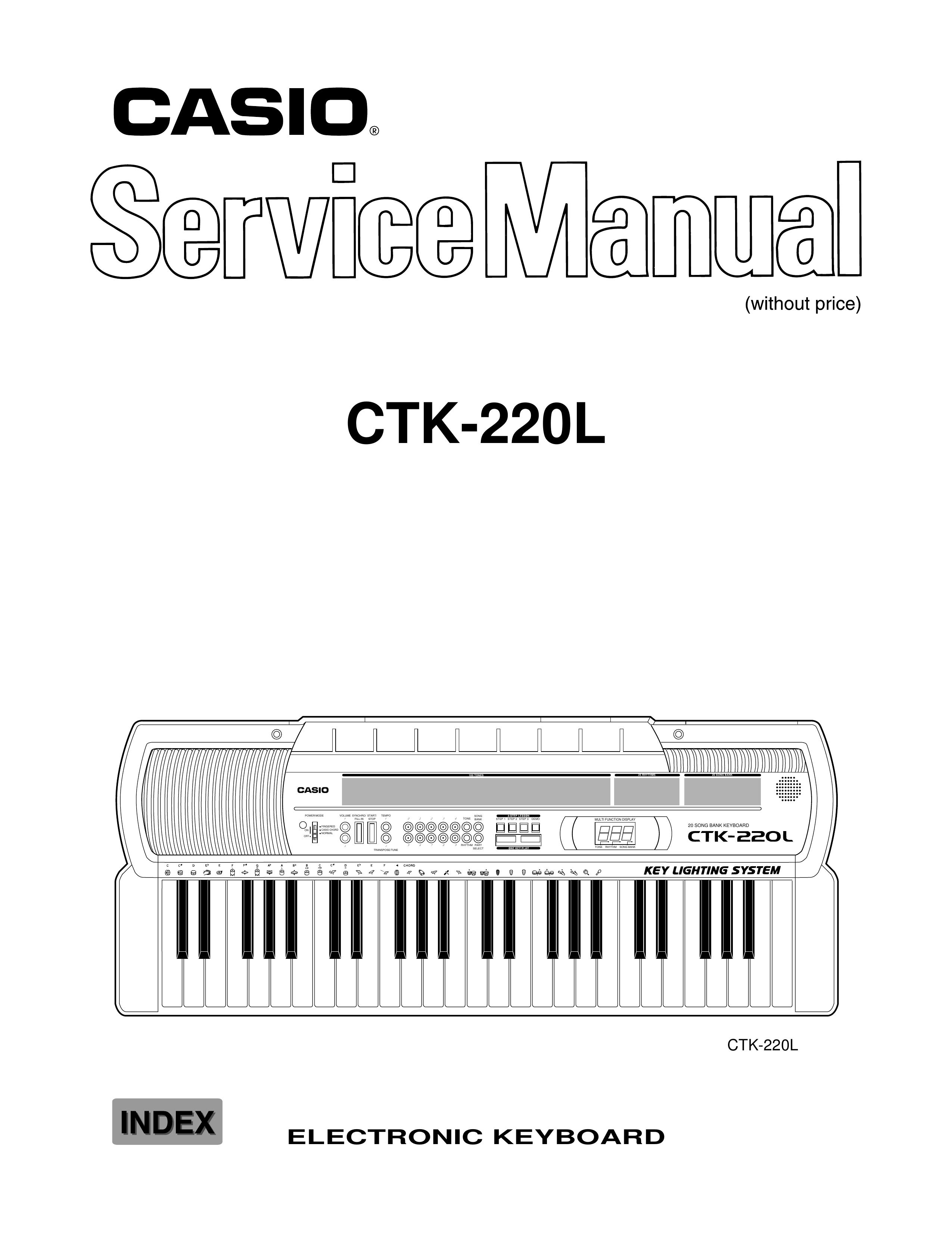 Casio CTK-220L Electronic Keyboard User Manual