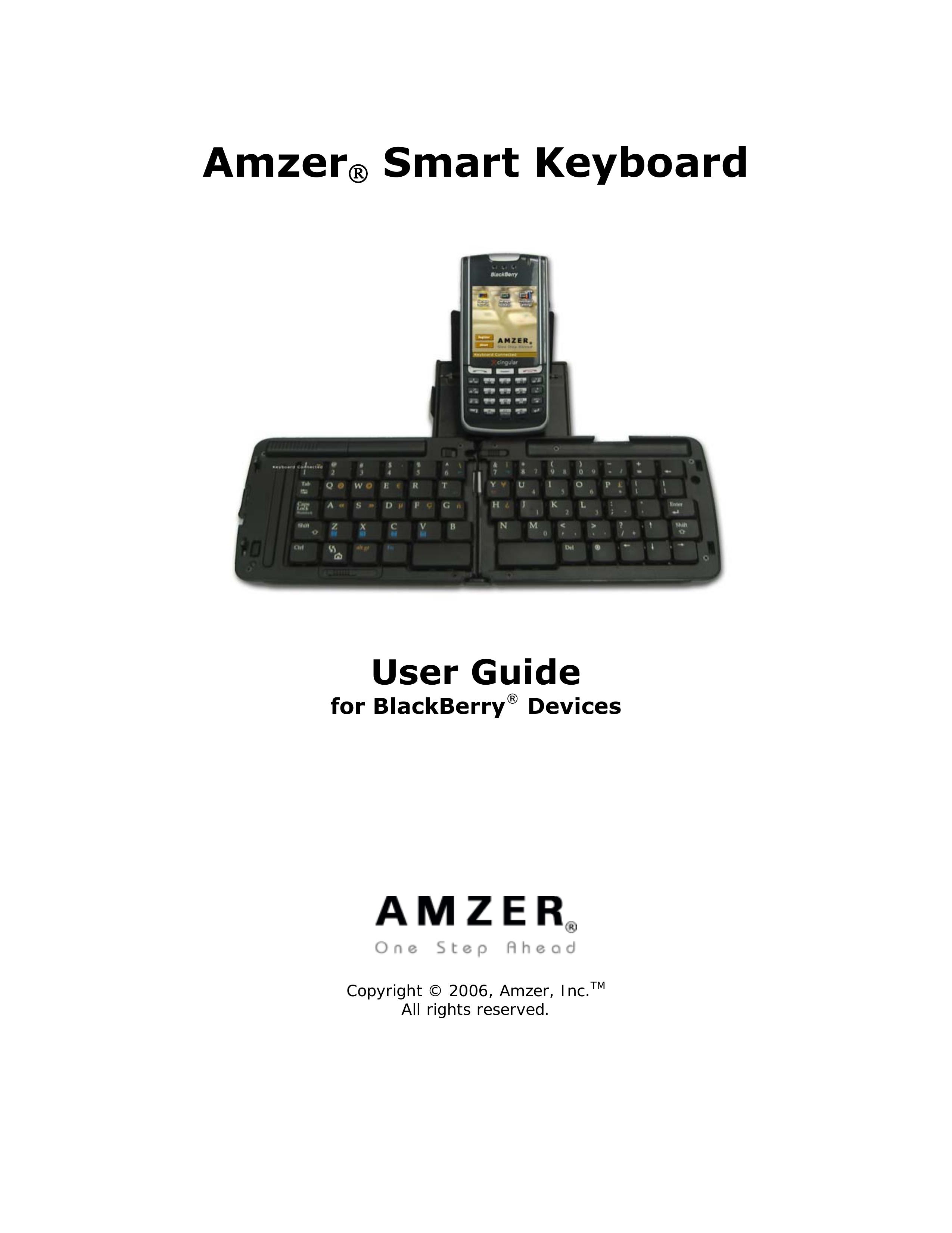 Cingular Amzer Smart Keyboard Electronic Keyboard User Manual