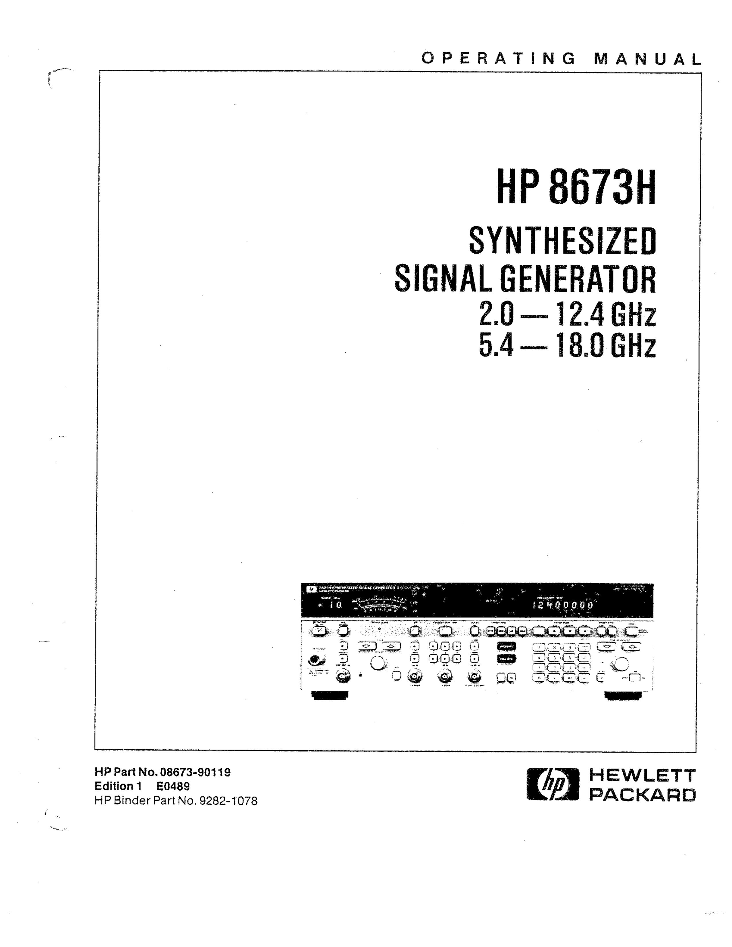 HP (Hewlett-Packard) HP8673H Electronic Keyboard User Manual