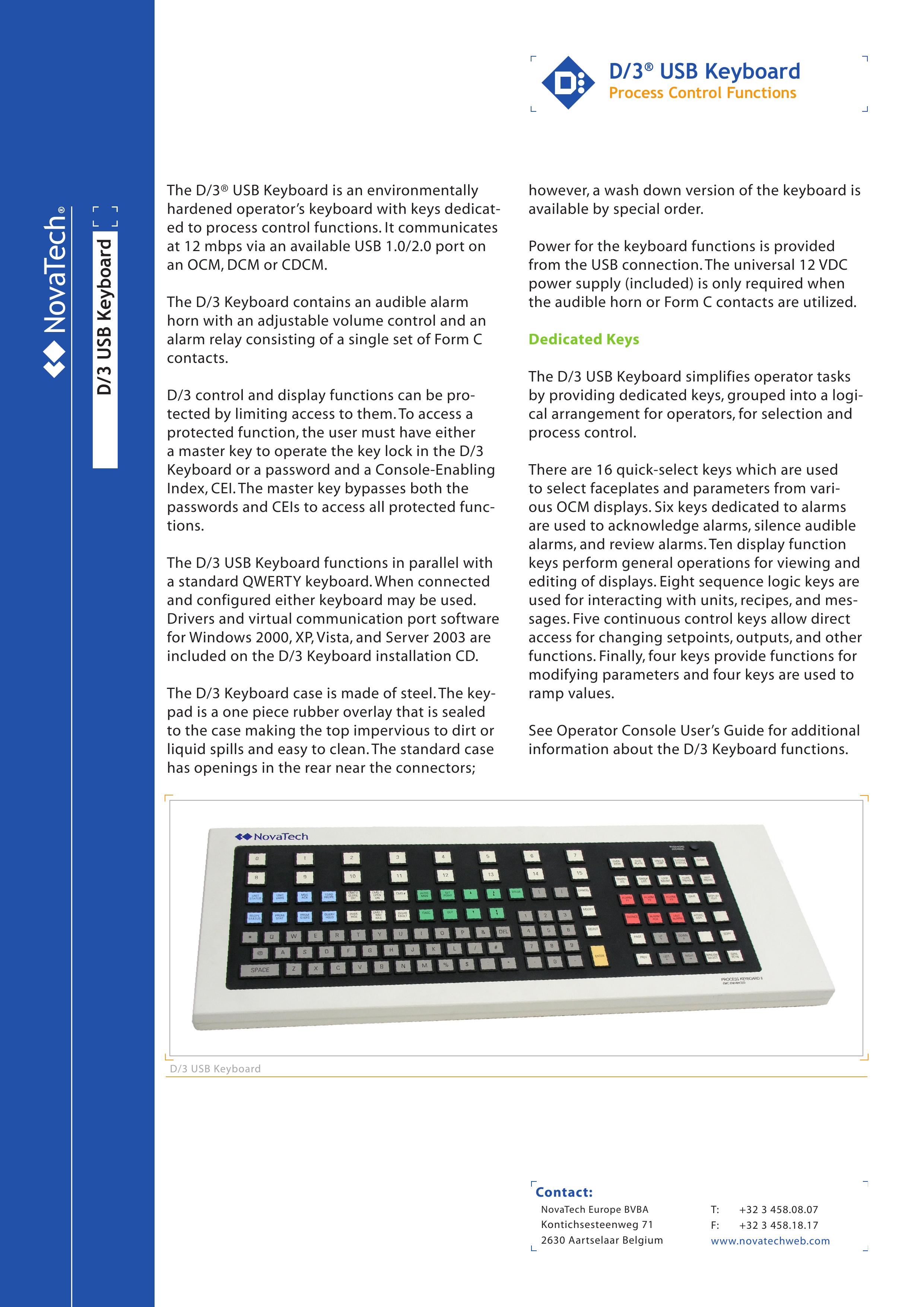 NotaTech D/3 Electronic Keyboard User Manual