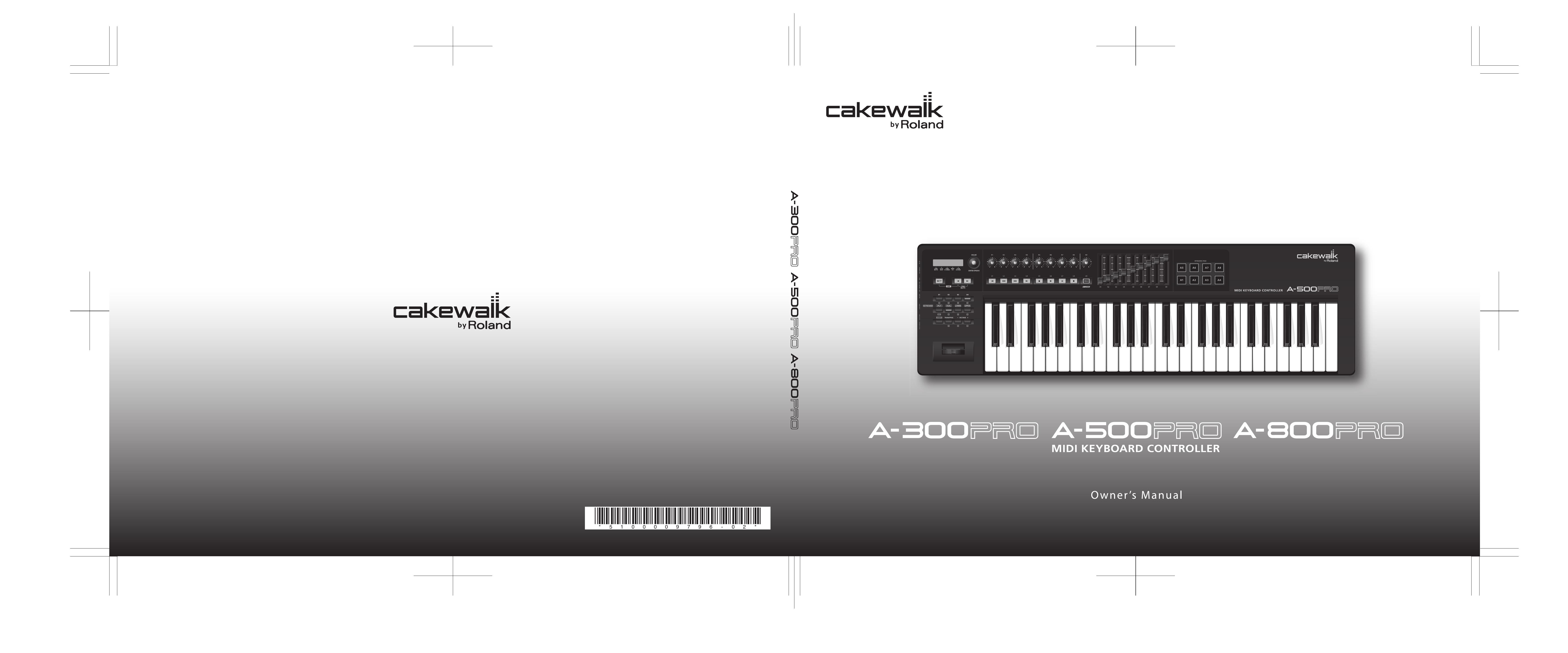Roland A-500PRO Electronic Keyboard User Manual