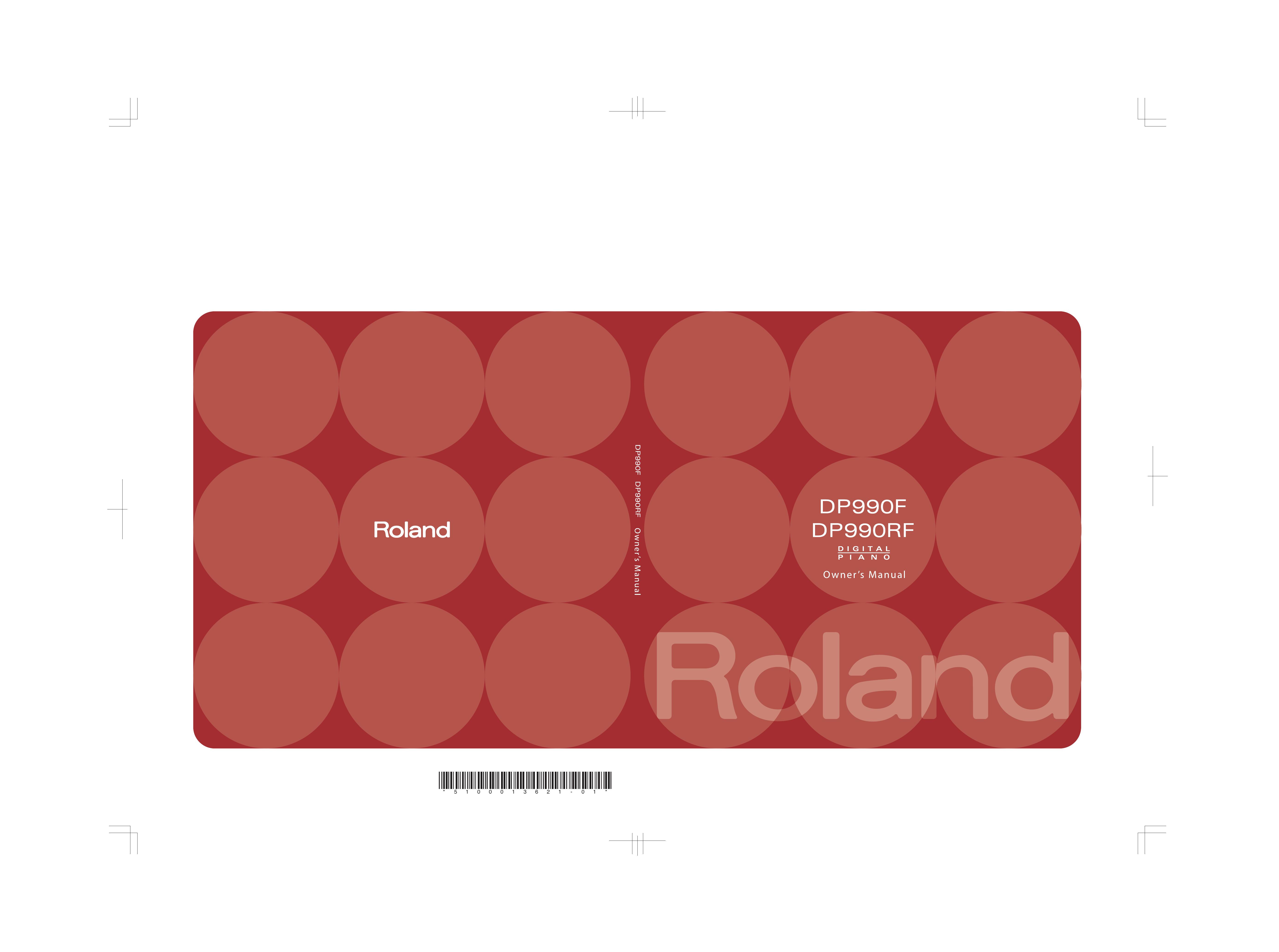Roland DP990F Electronic Keyboard User Manual
