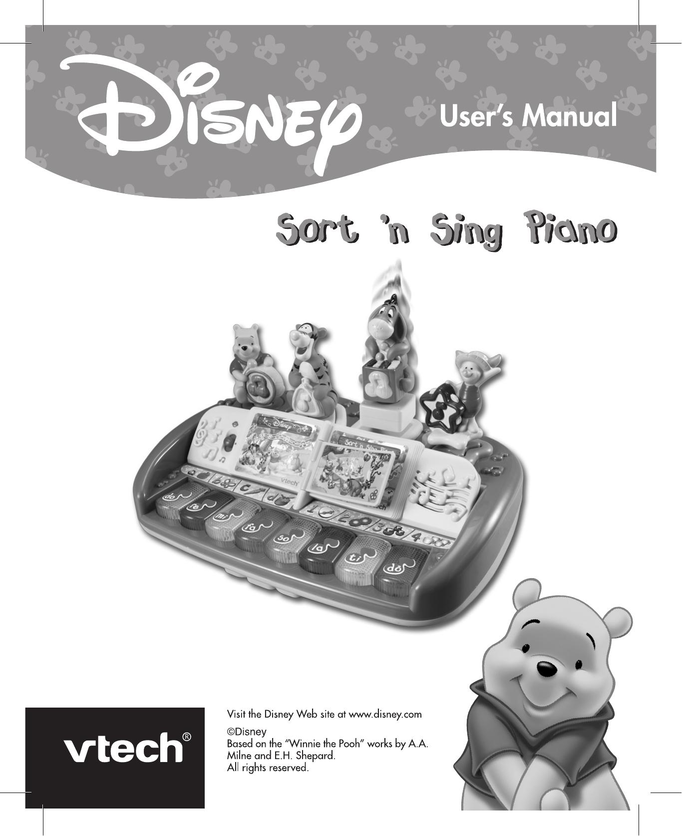 VTech Sing Piano Electronic Keyboard User Manual