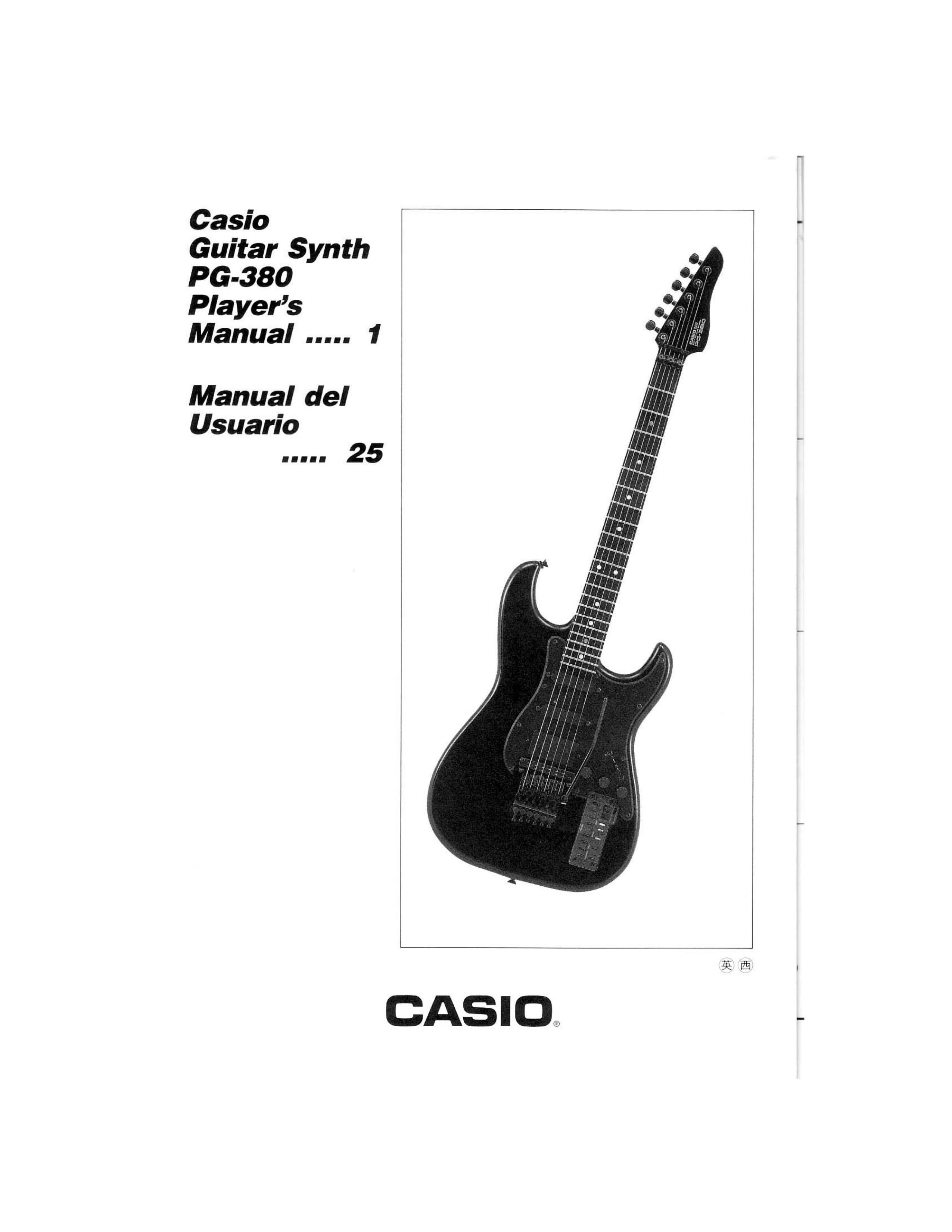 Casio PG-380 Guitar User Manual