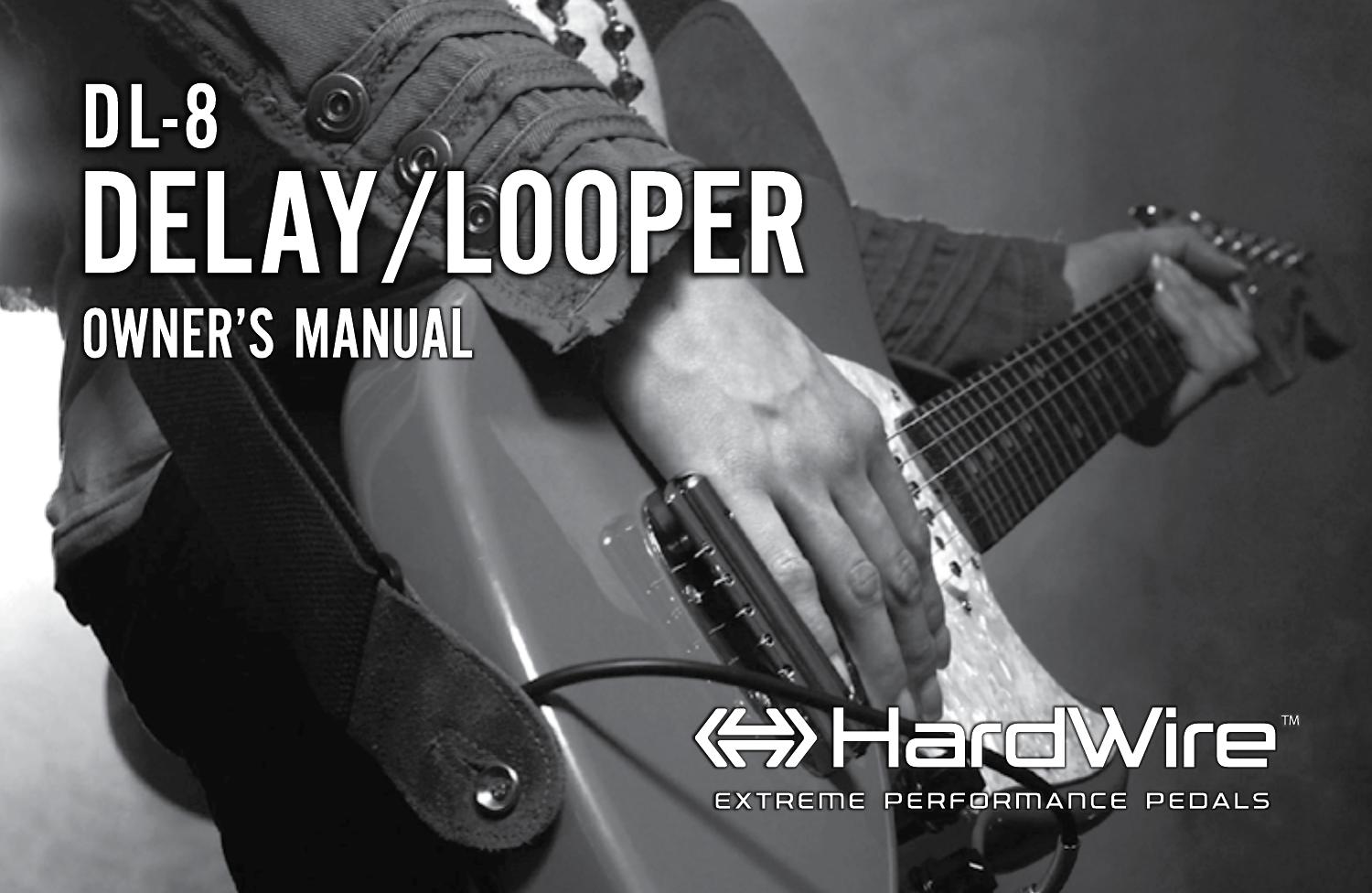 DigiTech DL-8 Guitar User Manual