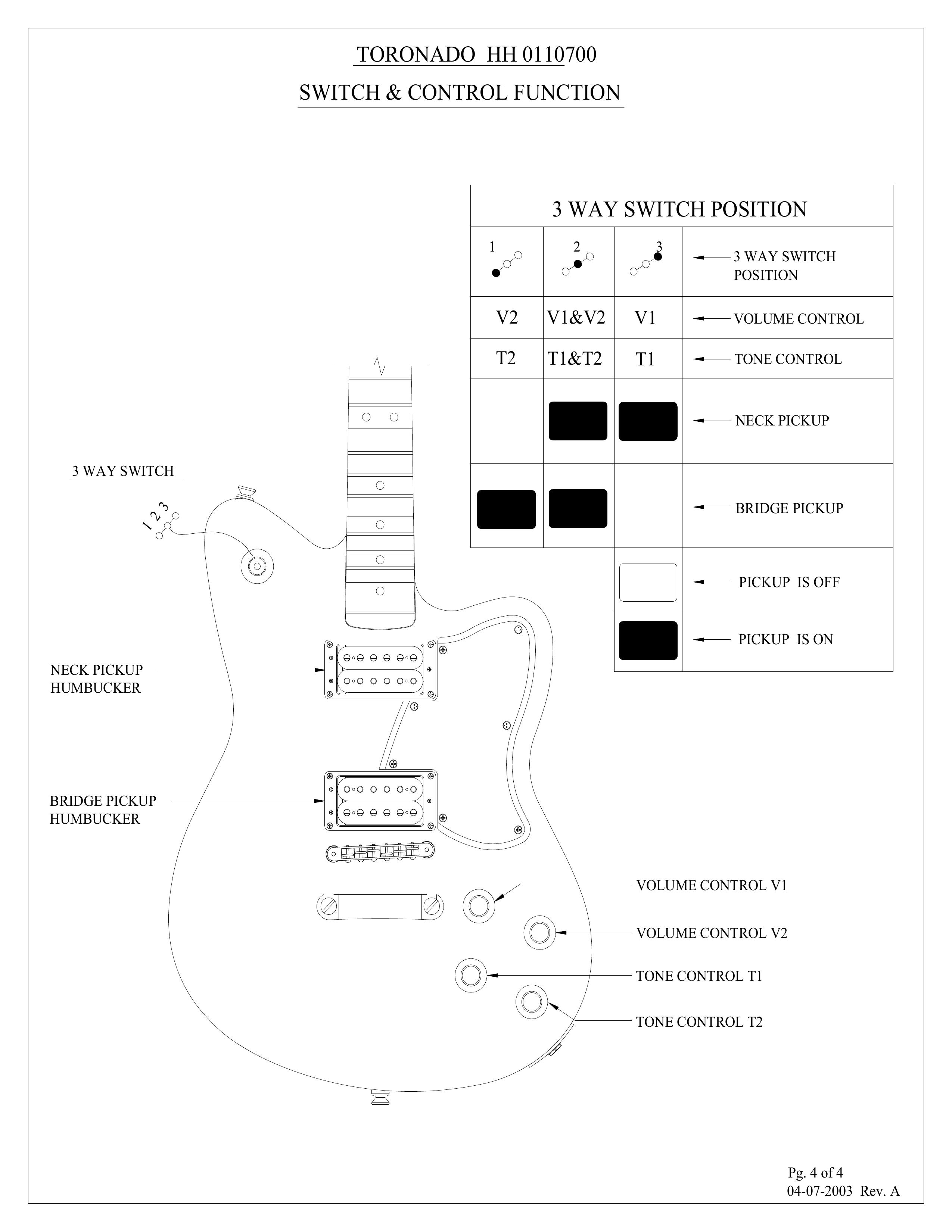 Tornado HH 0110700 Guitar User Manual