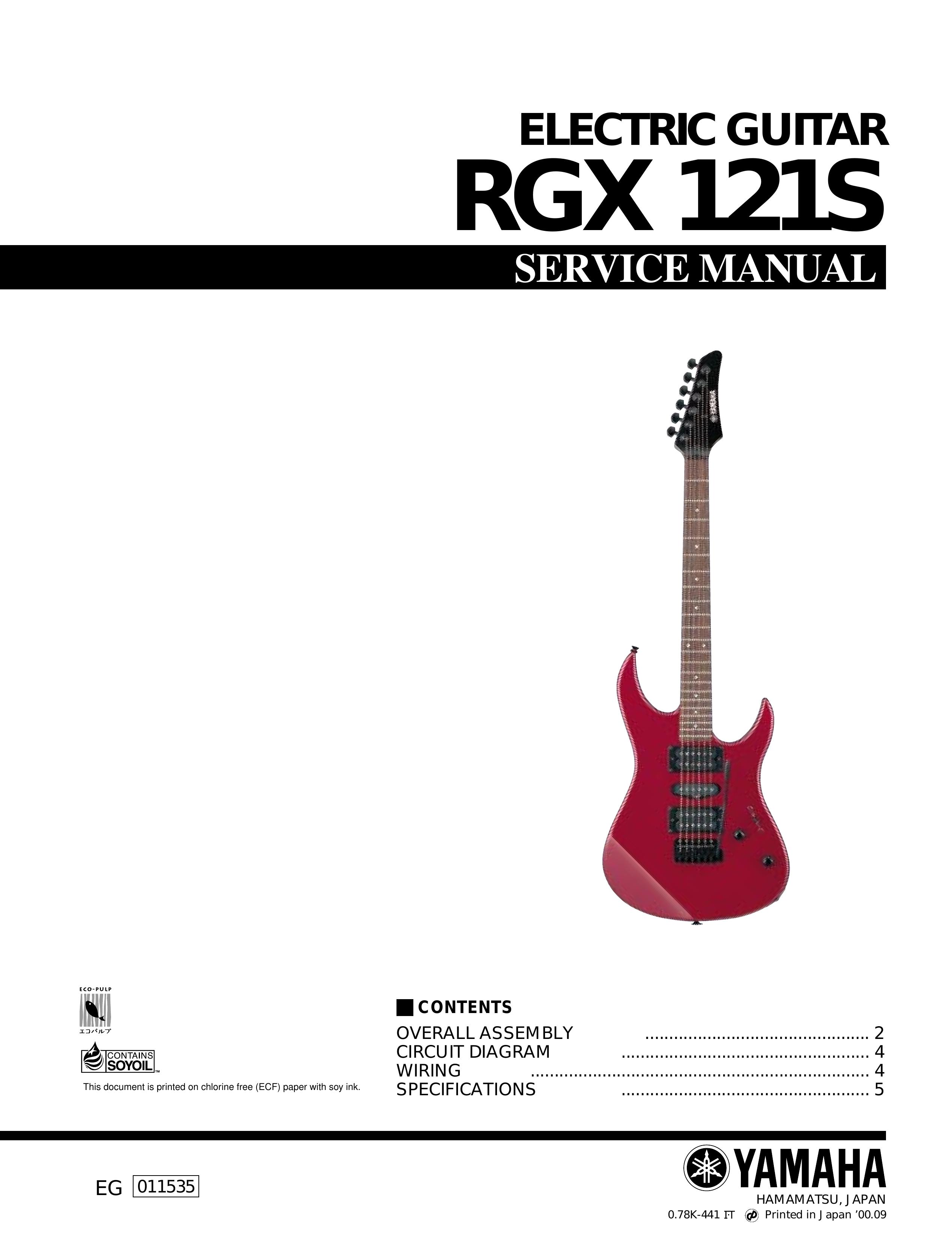 Yamaha EG 011535 Guitar User Manual