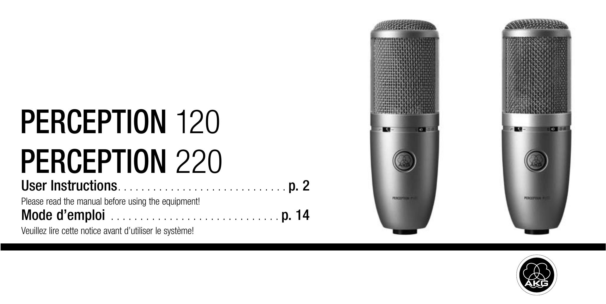 AKG Acoustics 120 Microphone User Manual